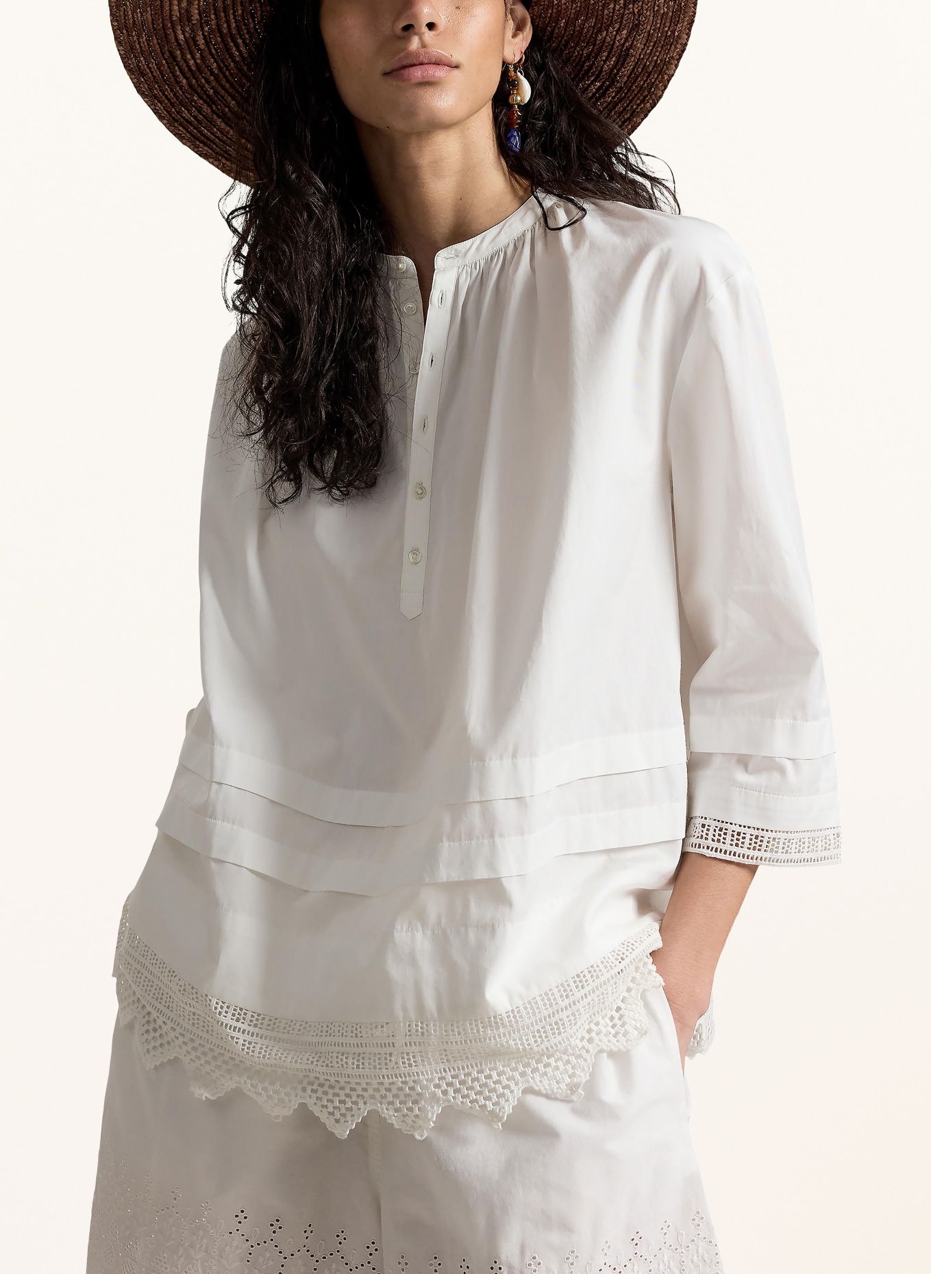 POLO RALPH LAUREN Bluzka z rękawami 3/4: BIAŁY