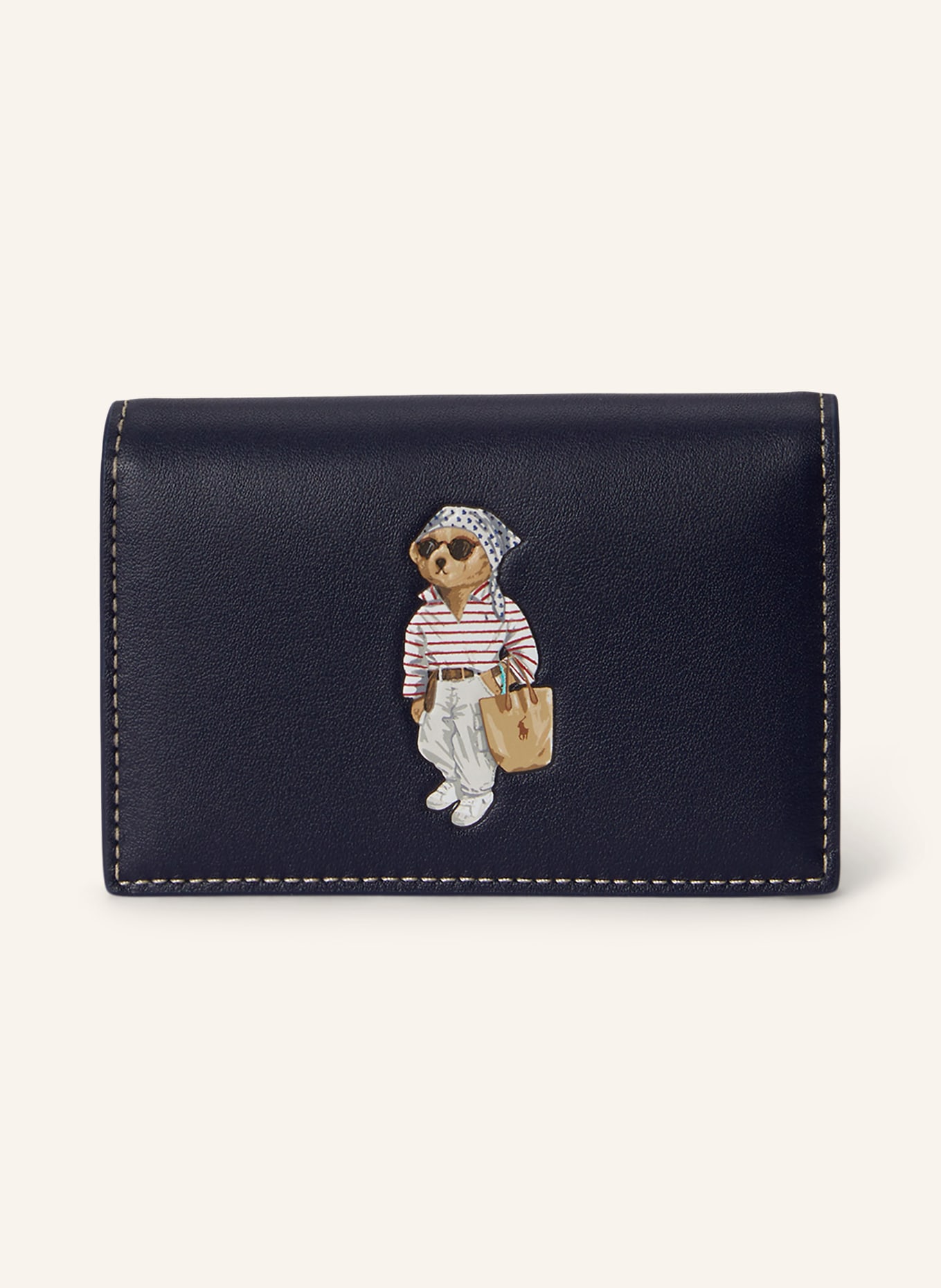 POLO RALPH LAUREN Etui na karty: GRANATOWY / JASNOBRĄZOWY / SZARY