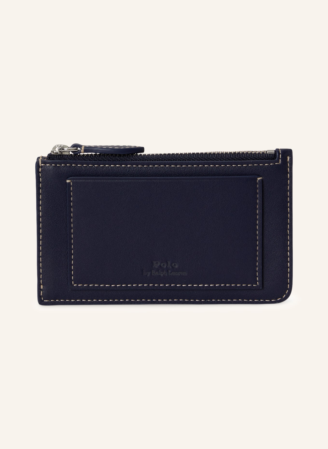 POLO RALPH LAUREN Card holder: DARK BLUE / SILVER / LIGHT BROWN