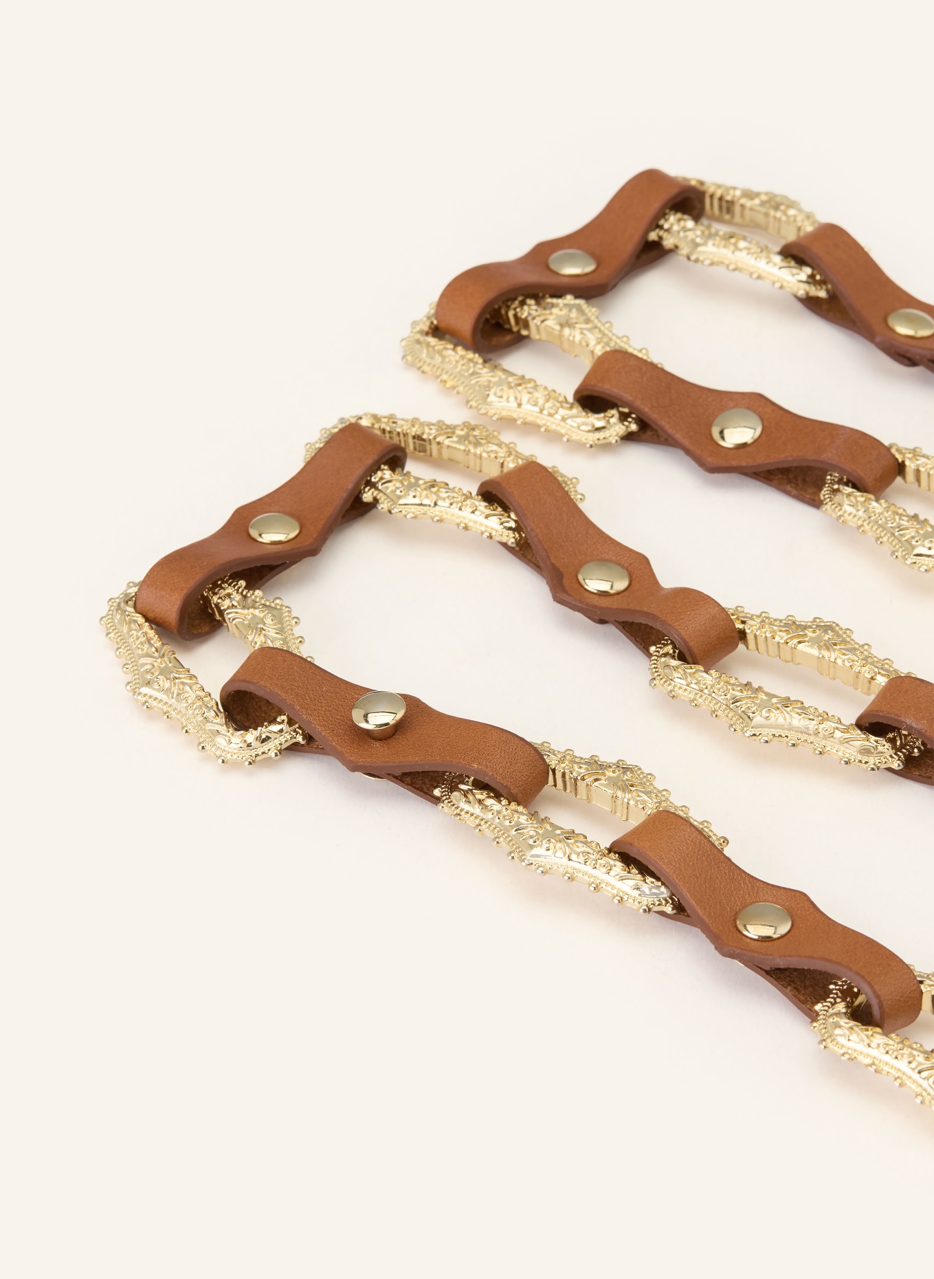 ba&sh Ledergürtel BAPTISTE: BRAUN / GOLD