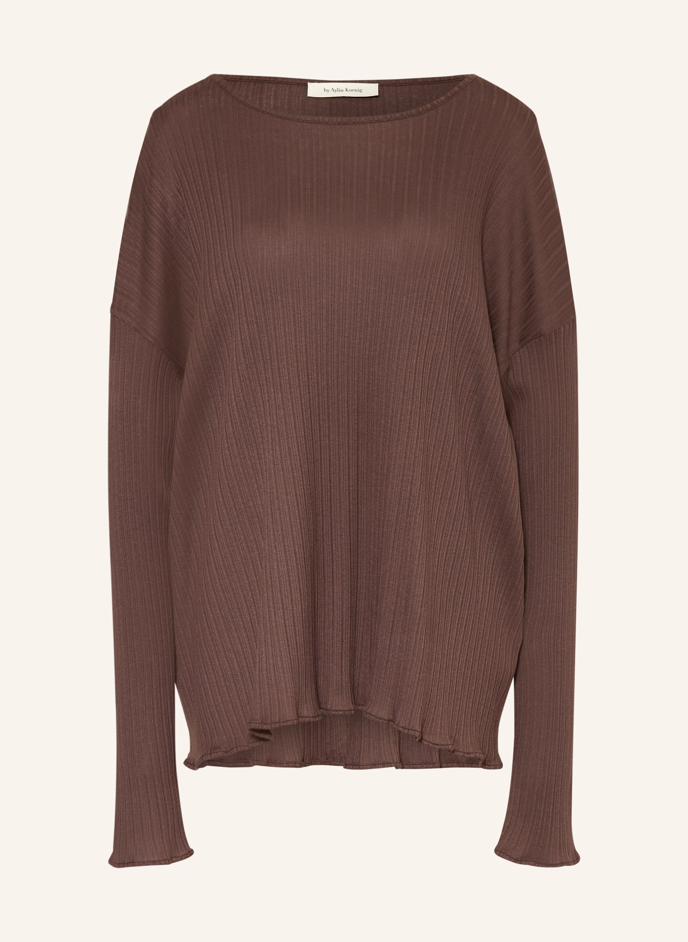 by Aylin Koenig Koszulka z długim rękawem MIL: CIEMNOBRĄZOWY