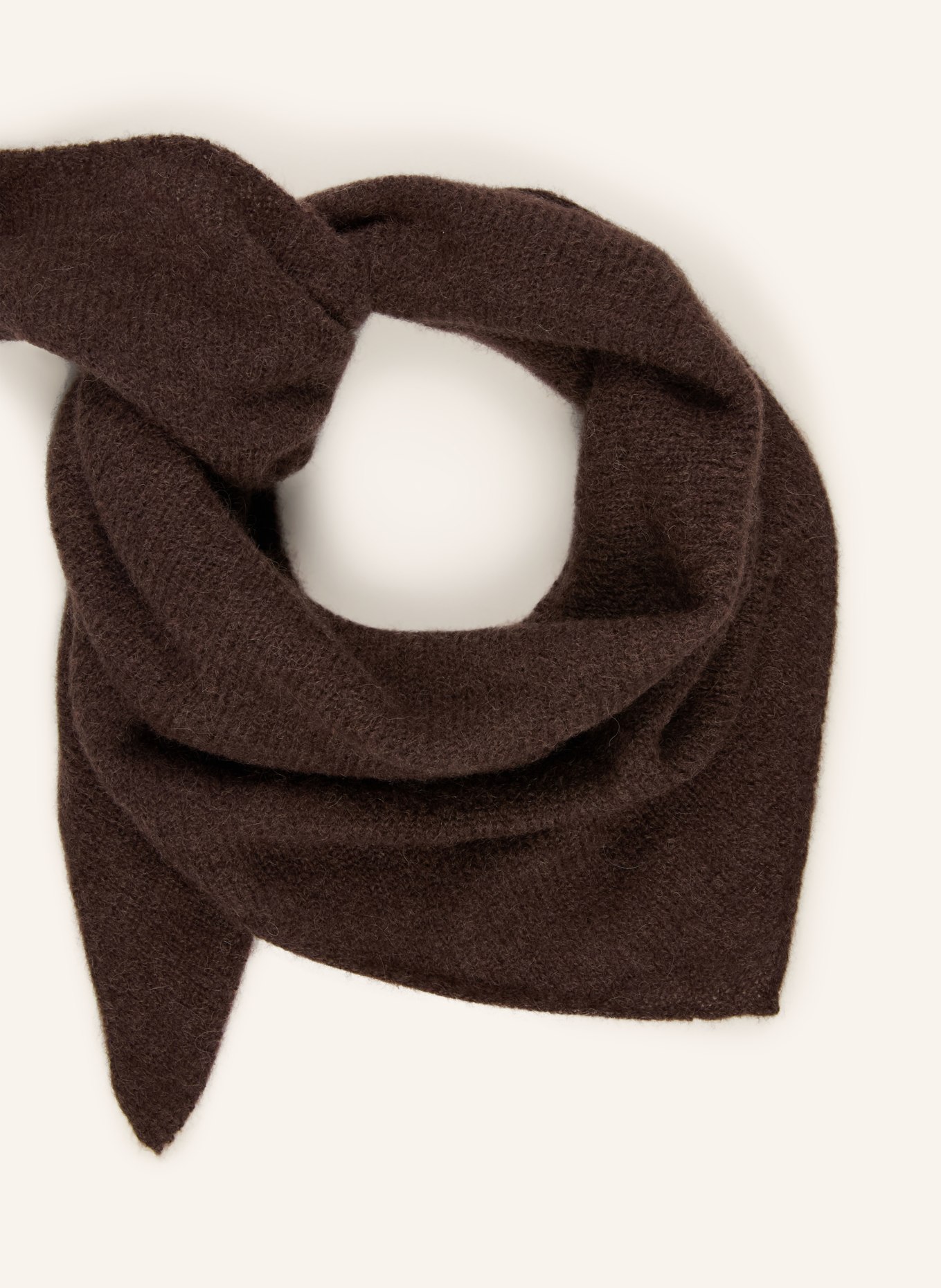 by Aylin Koenig Driehoekige sjaal KASPER van alpaca: MARRON FONCÉ