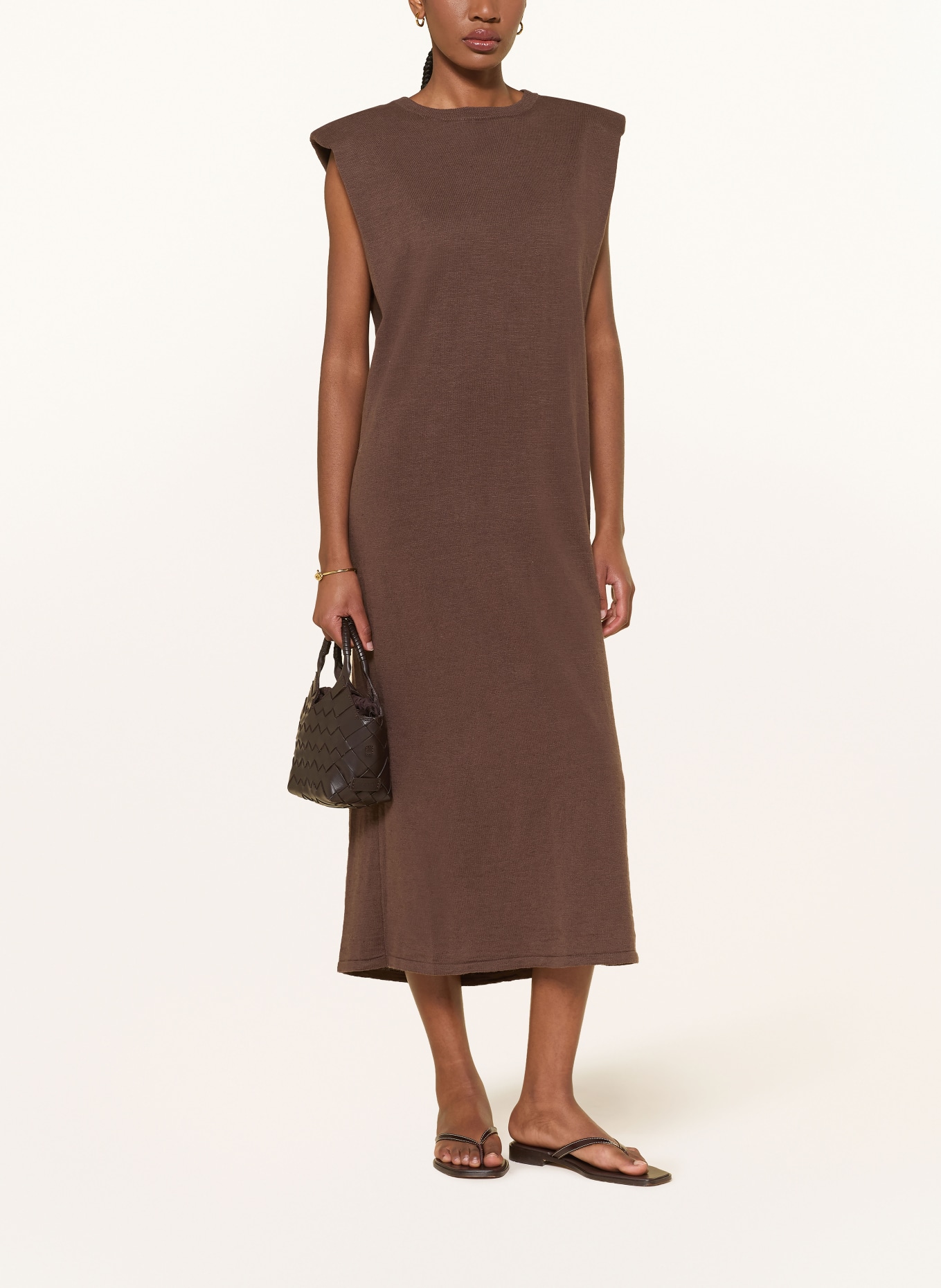 by Aylin Koenig Sukienka z dzianiny DEBBIE: CIEMNOBRĄZOWY