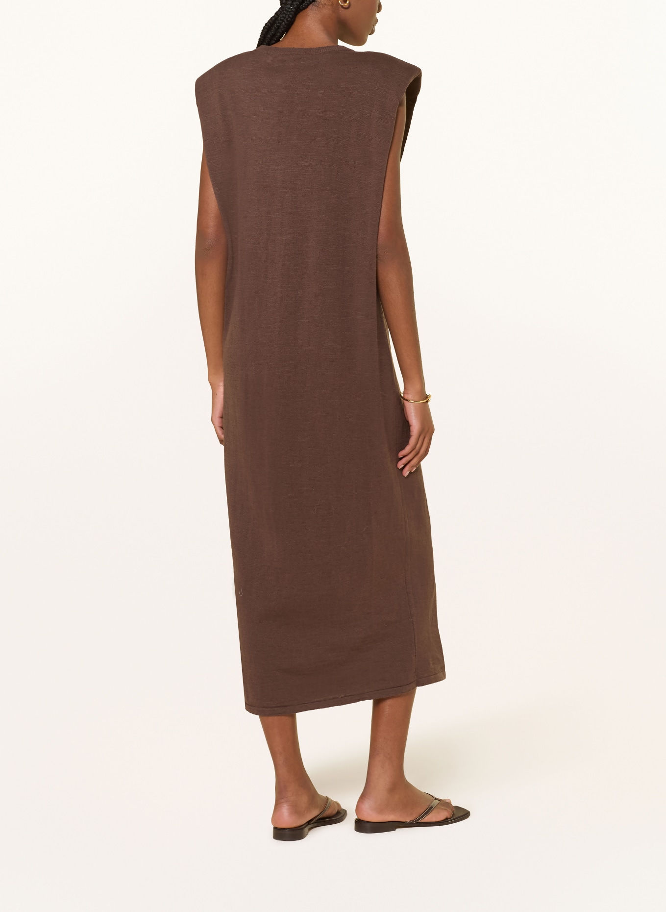 by Aylin Koenig Sukienka z dzianiny DEBBIE: CIEMNOBRĄZOWY