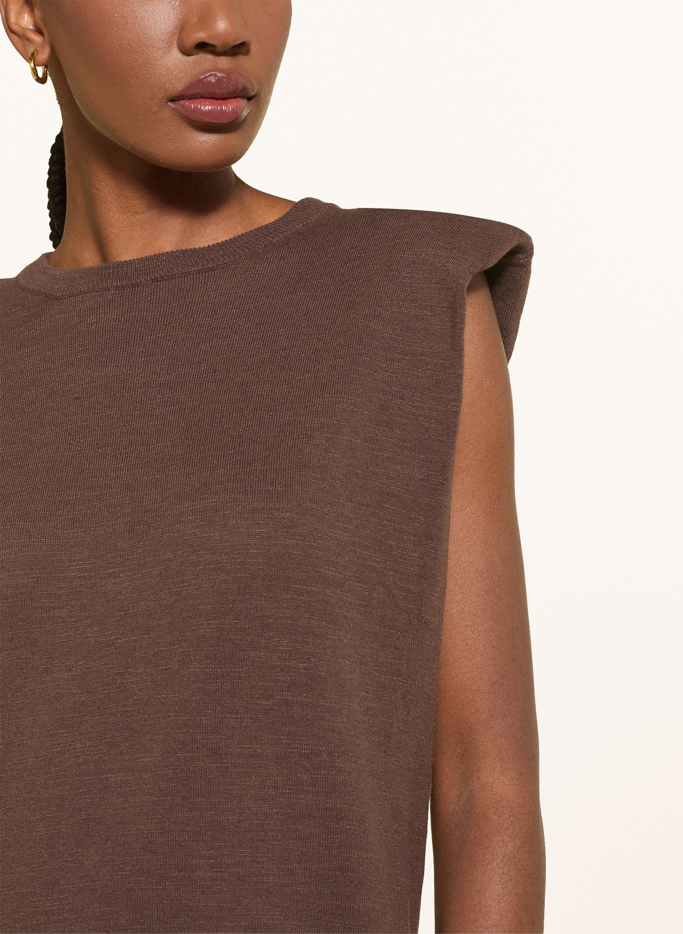 by Aylin Koenig Sukienka z dzianiny DEBBIE: CIEMNOBRĄZOWY