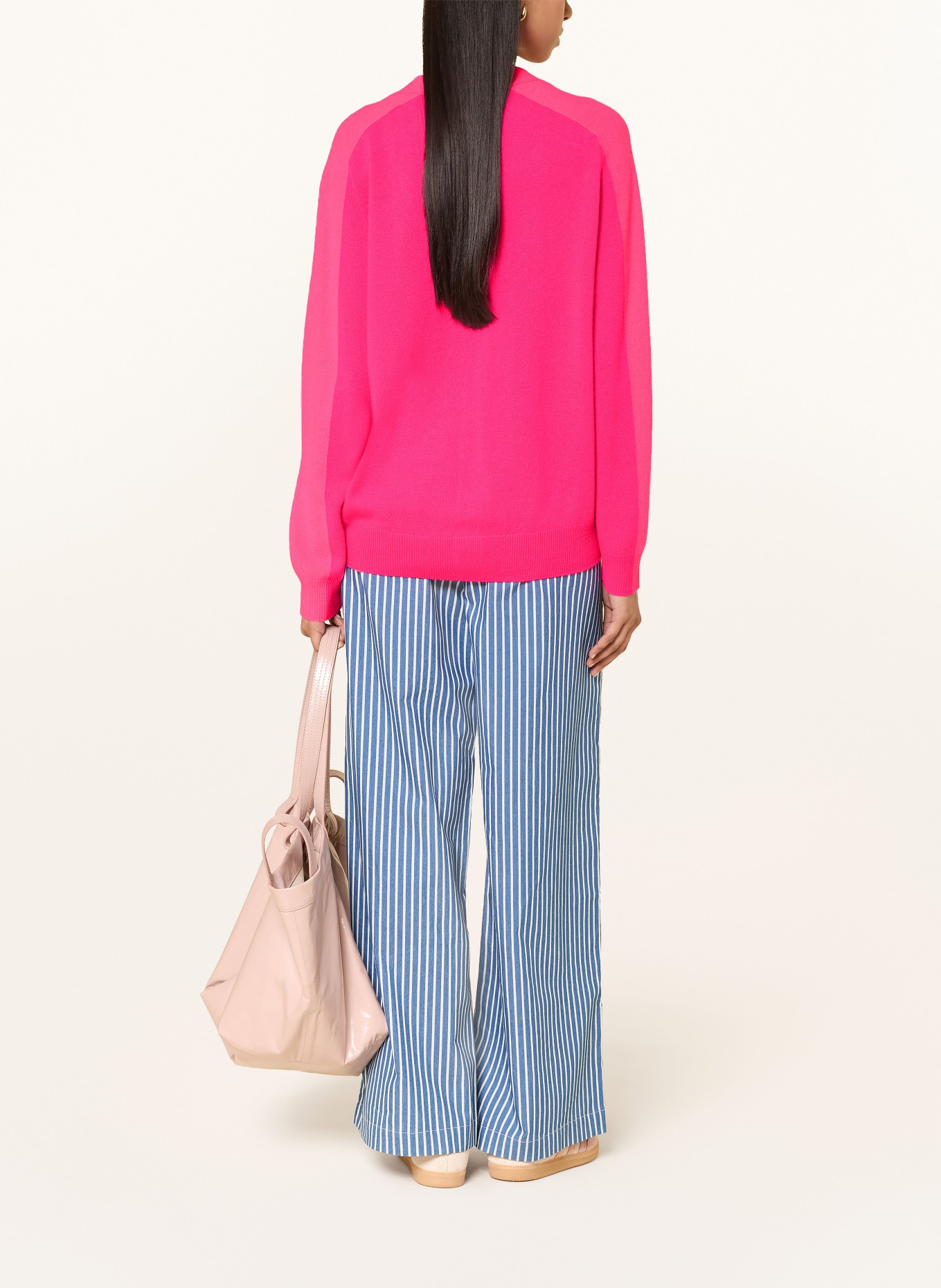 FROM FUTURE Strickjacke aus Cashmere: NEONPINK / NEONROSA