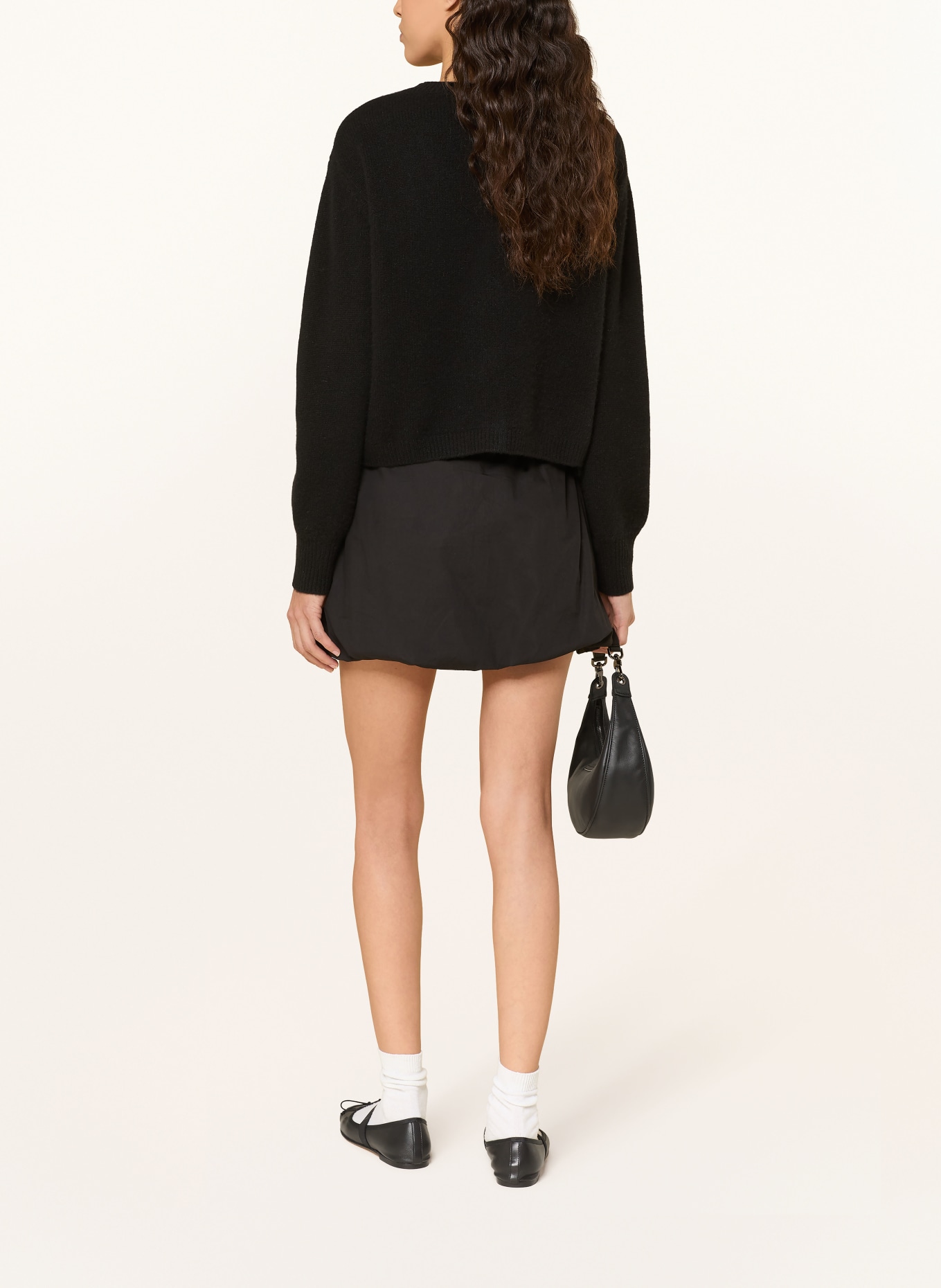 FROM FUTURE Gebreide vest van kasjmier: ZWART