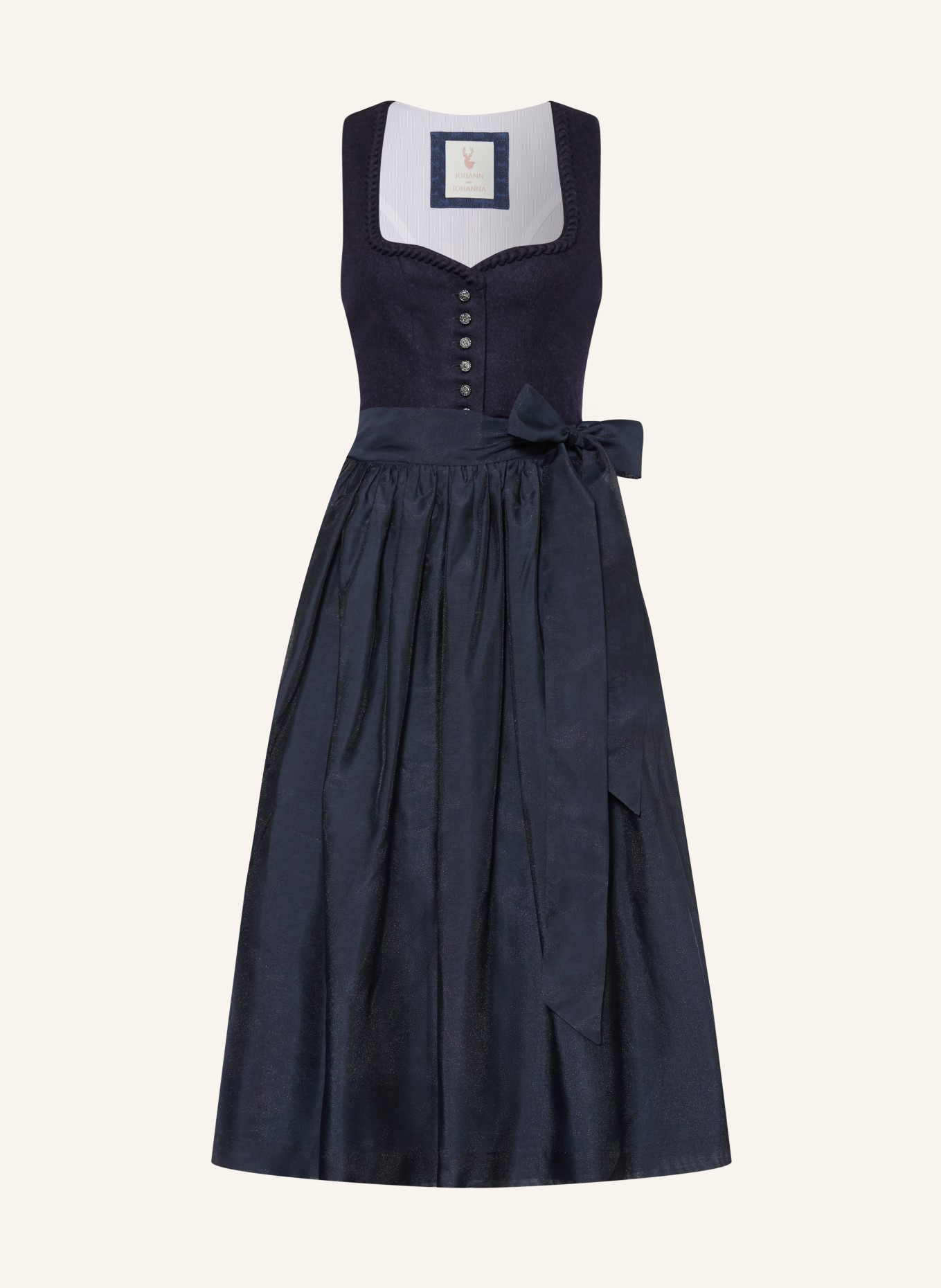 Johann & Johanna Dirndl ROTHSEE im Materialmix: DUNKELBLAU