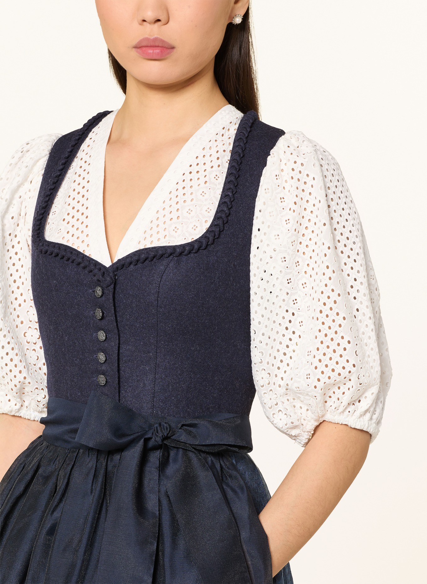 Johann & Johanna Dirndl ROTHSEE im Materialmix: DUNKELBLAU