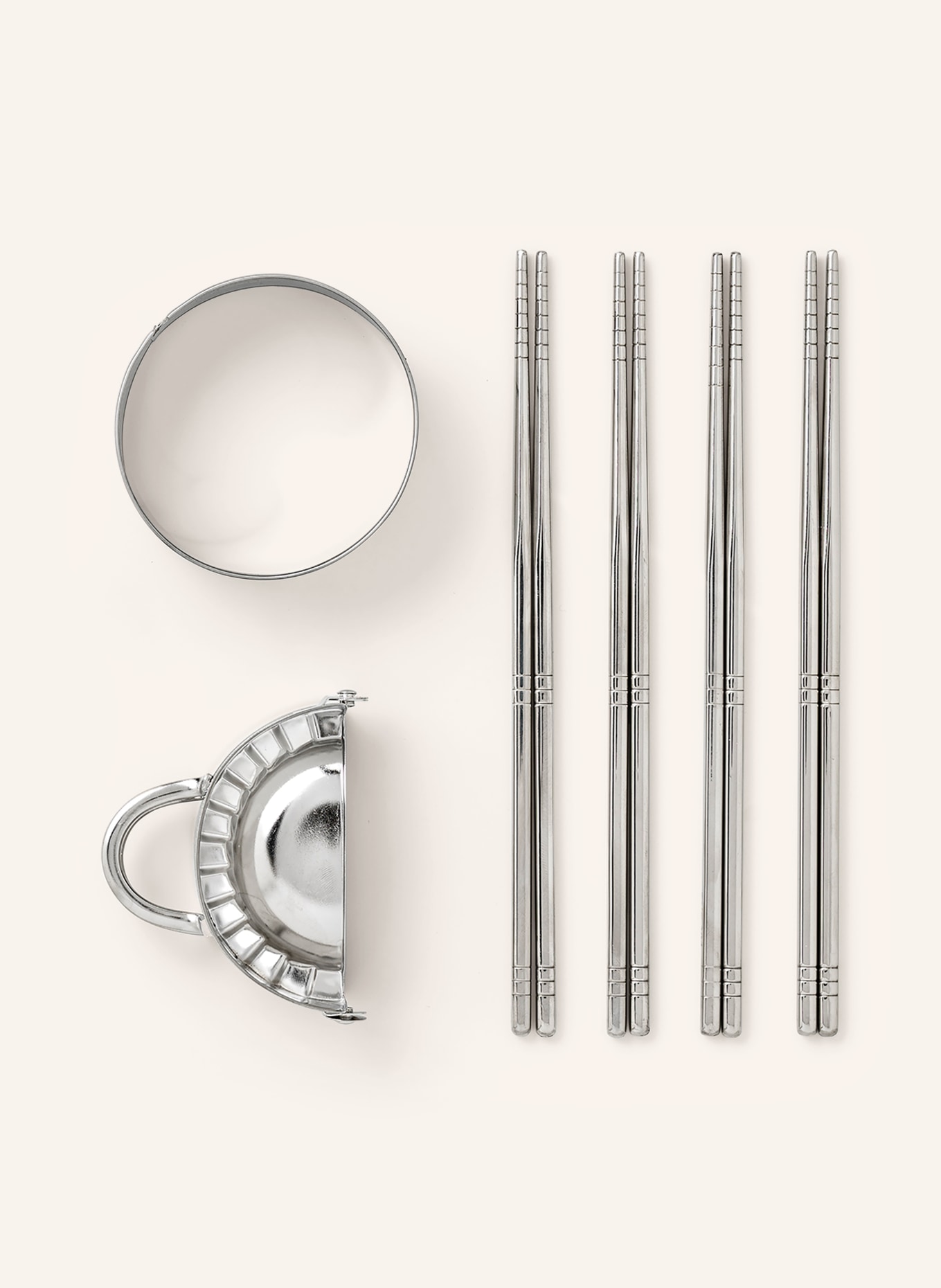 PRINTWORKS 10-delige set THE ESSENTIALS DUMPLING: ZILVER