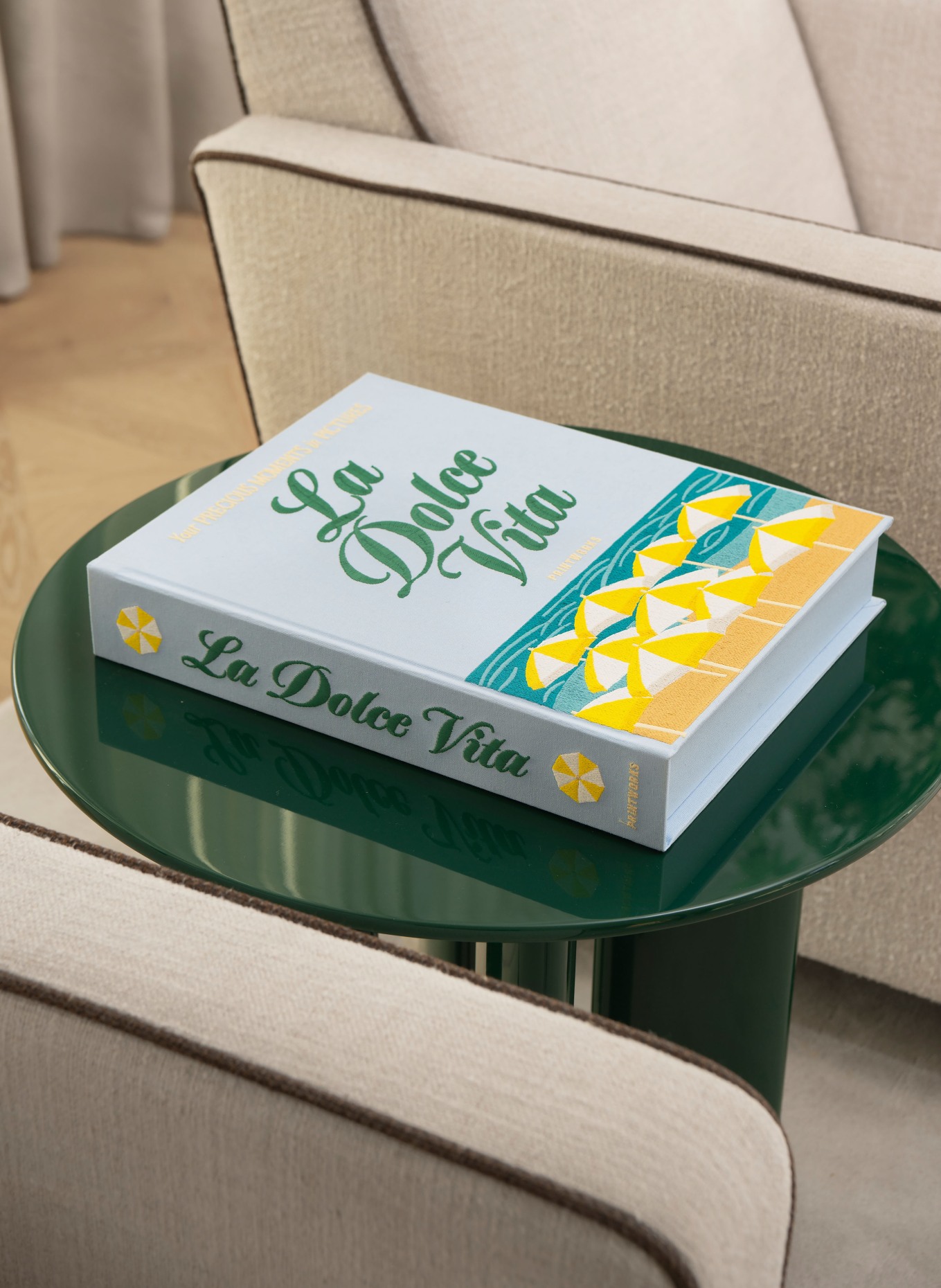 PRINTWORKS Fotoalbum DOLCE VITA: LICHTBLAUW / GEEL / GROEN