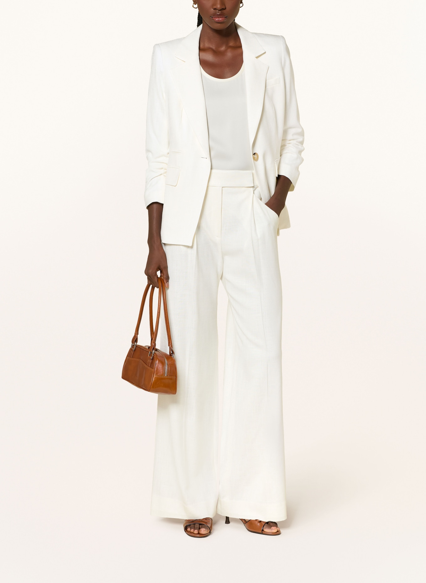 Veronica Beard MARBEAU slacks: ECRU