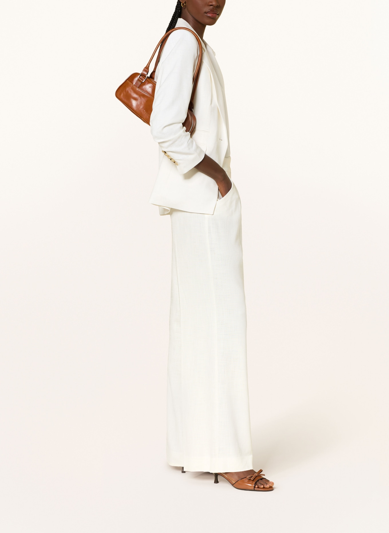 Veronica Beard MARBEAU slacks: ECRU