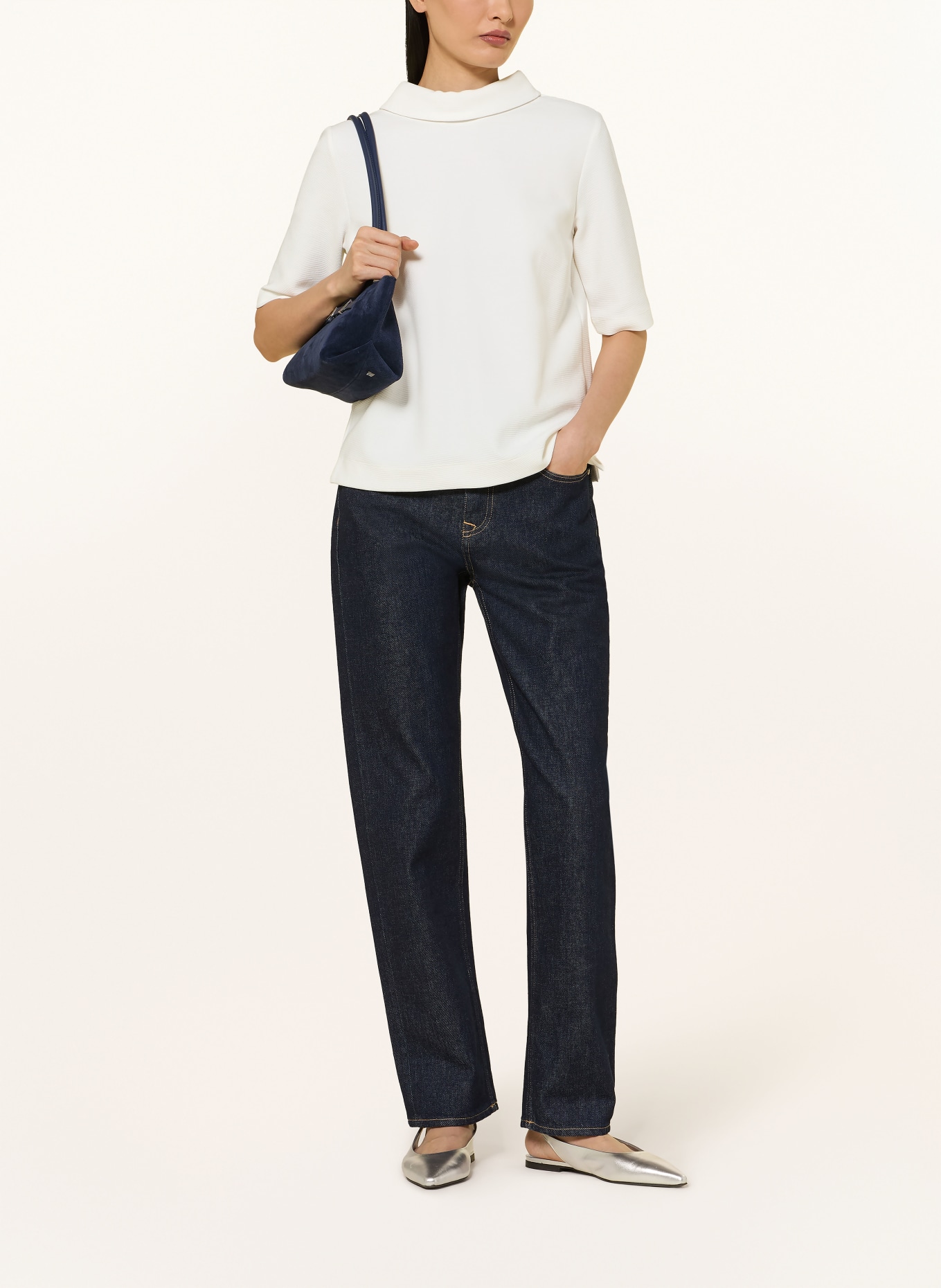 HOBBS Rollkragenshirt TALI: CREME