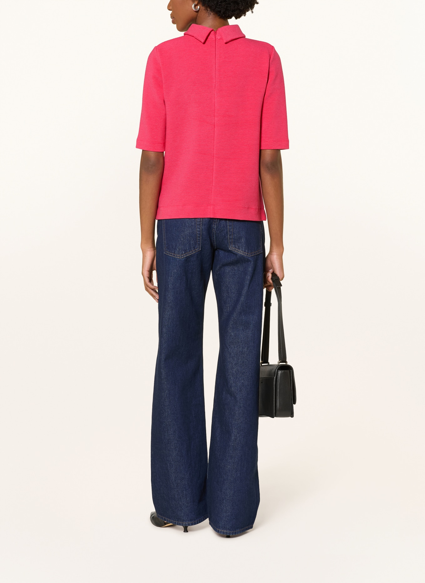 HOBBS Pull à col roulé TALI: ROSE FUCHSIA FLUO