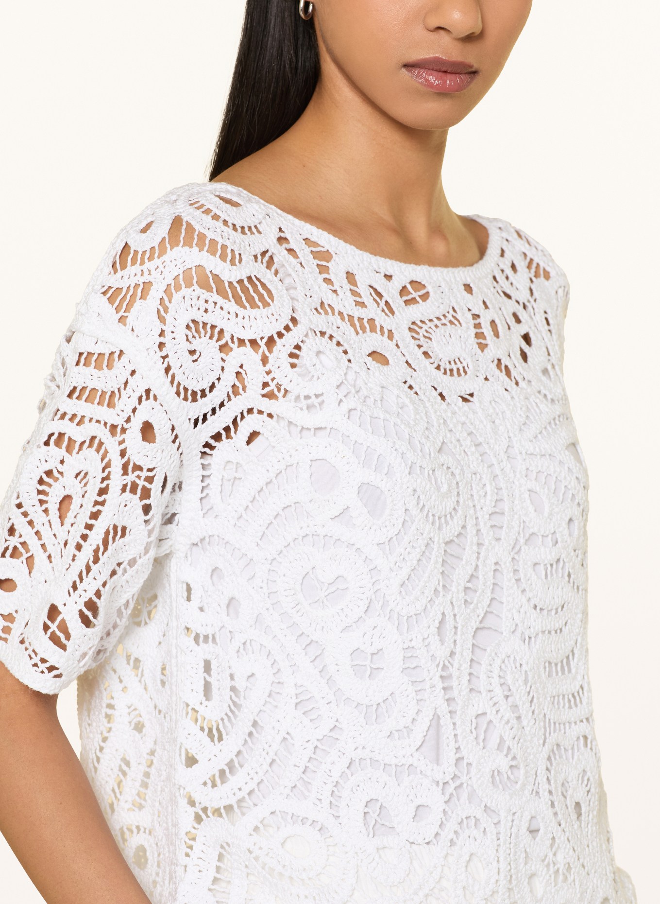 monari Gehaakt shirt: WIT