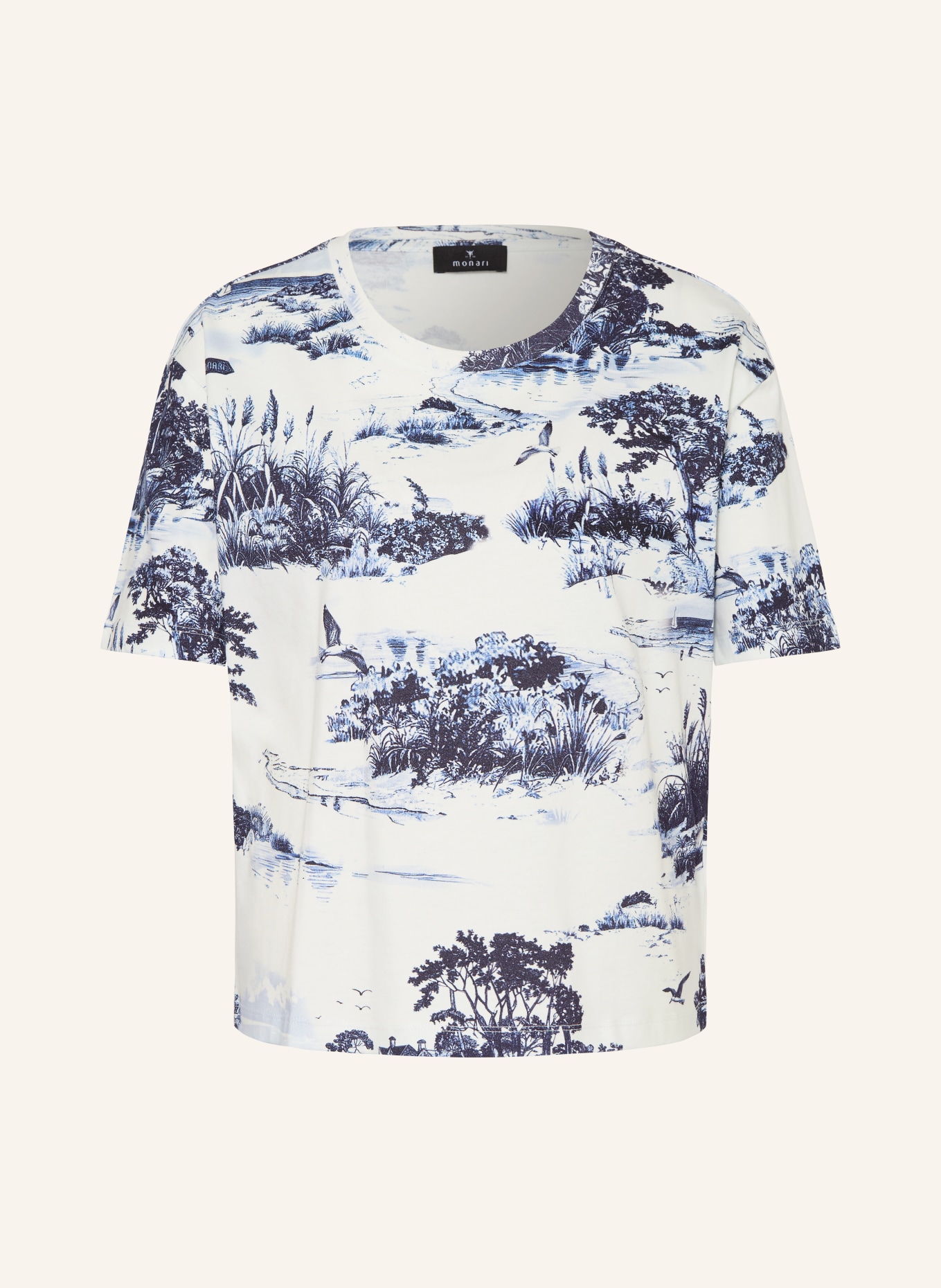 monari T-Shirt: DUNKELBLAU / BLAU / WEISS