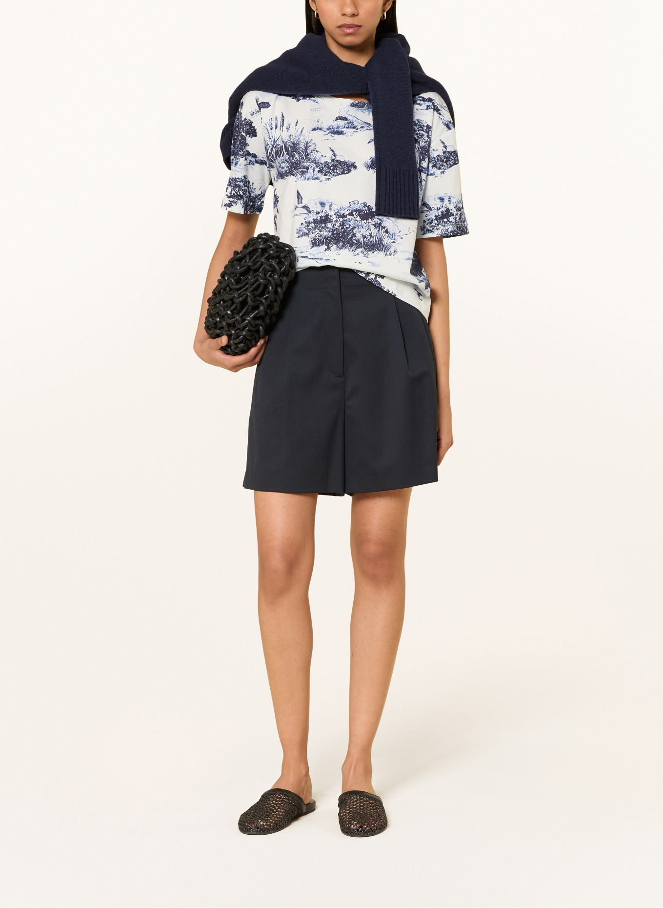 monari T-Shirt: DUNKELBLAU / BLAU / WEISS