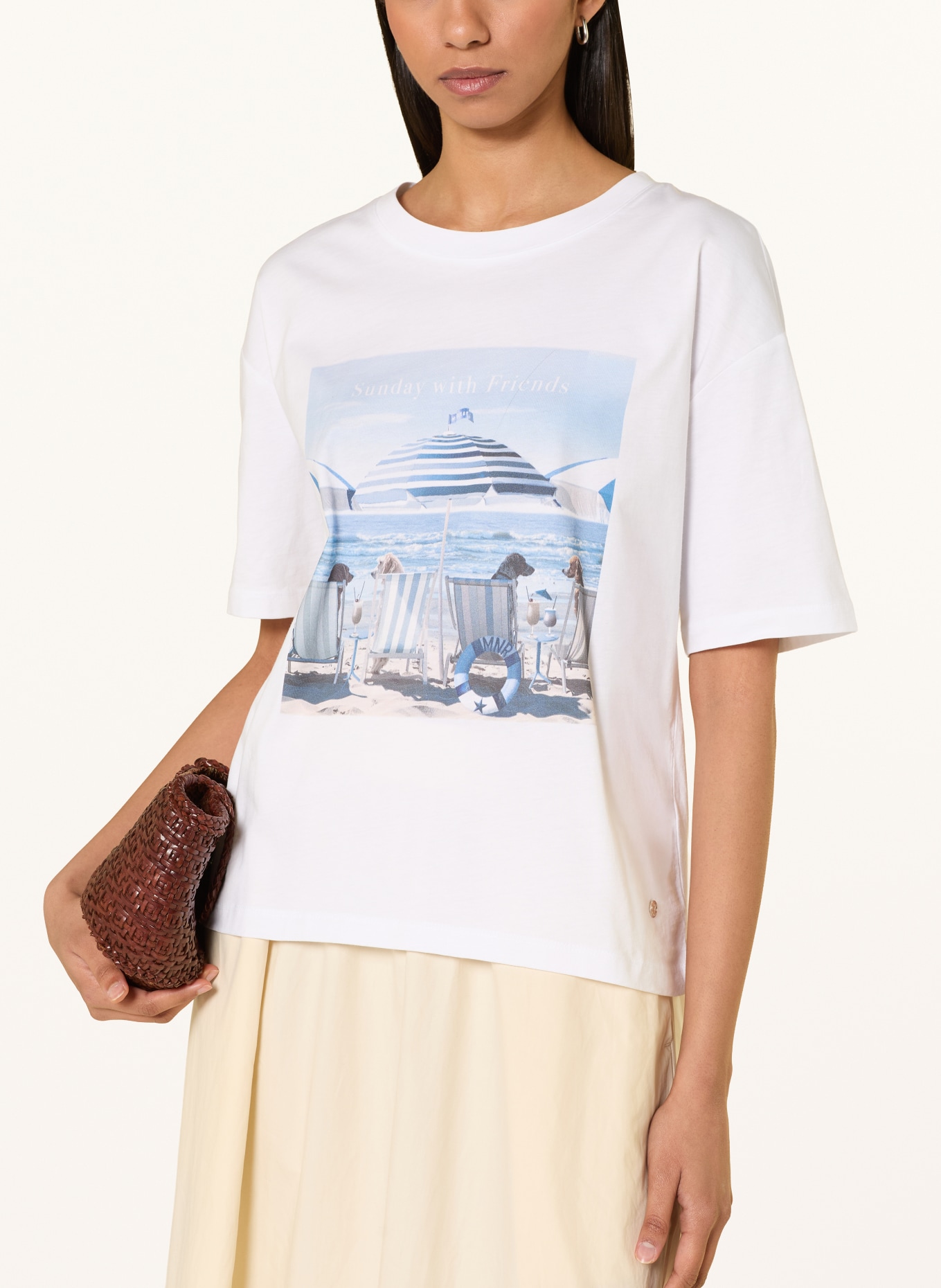 monari T-shirt: WHITE