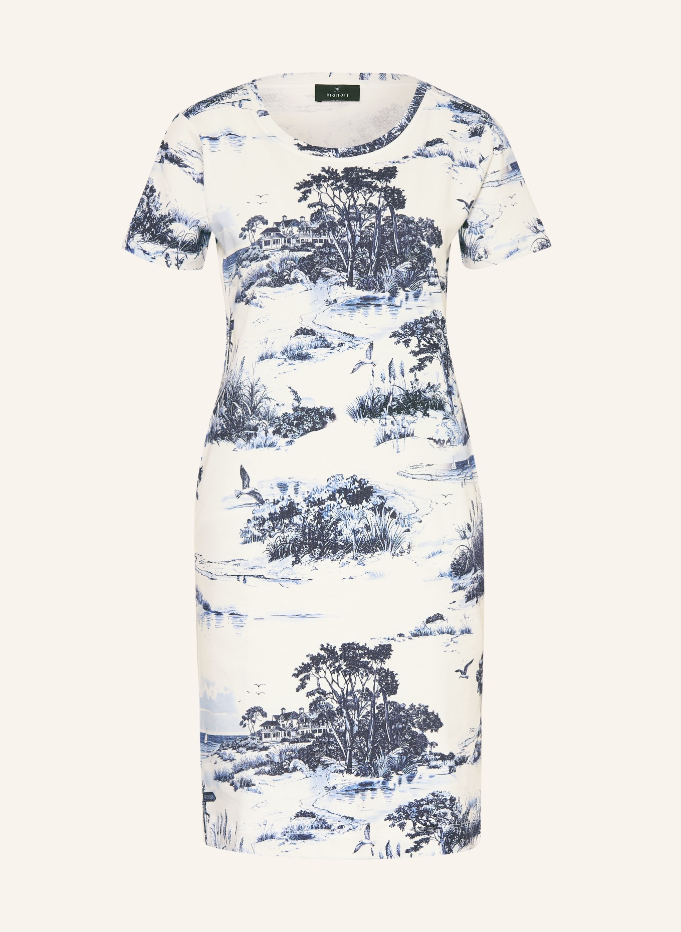 monari Sweatkleid: DUNKELBLAU / BLAU / WEISS