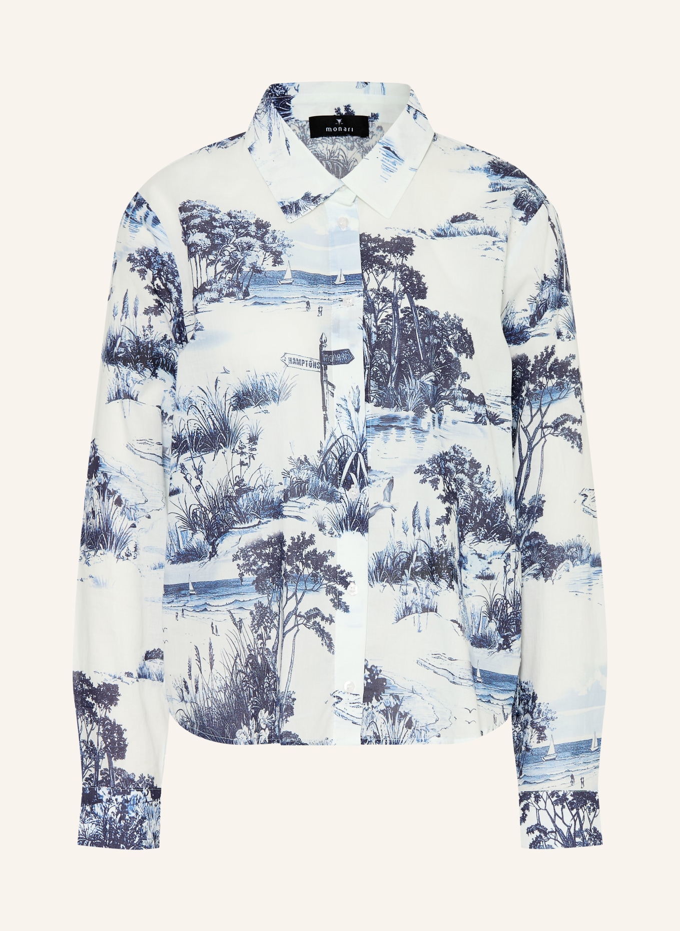 monari blouse: DARK BLUE / BLUE / WHITE