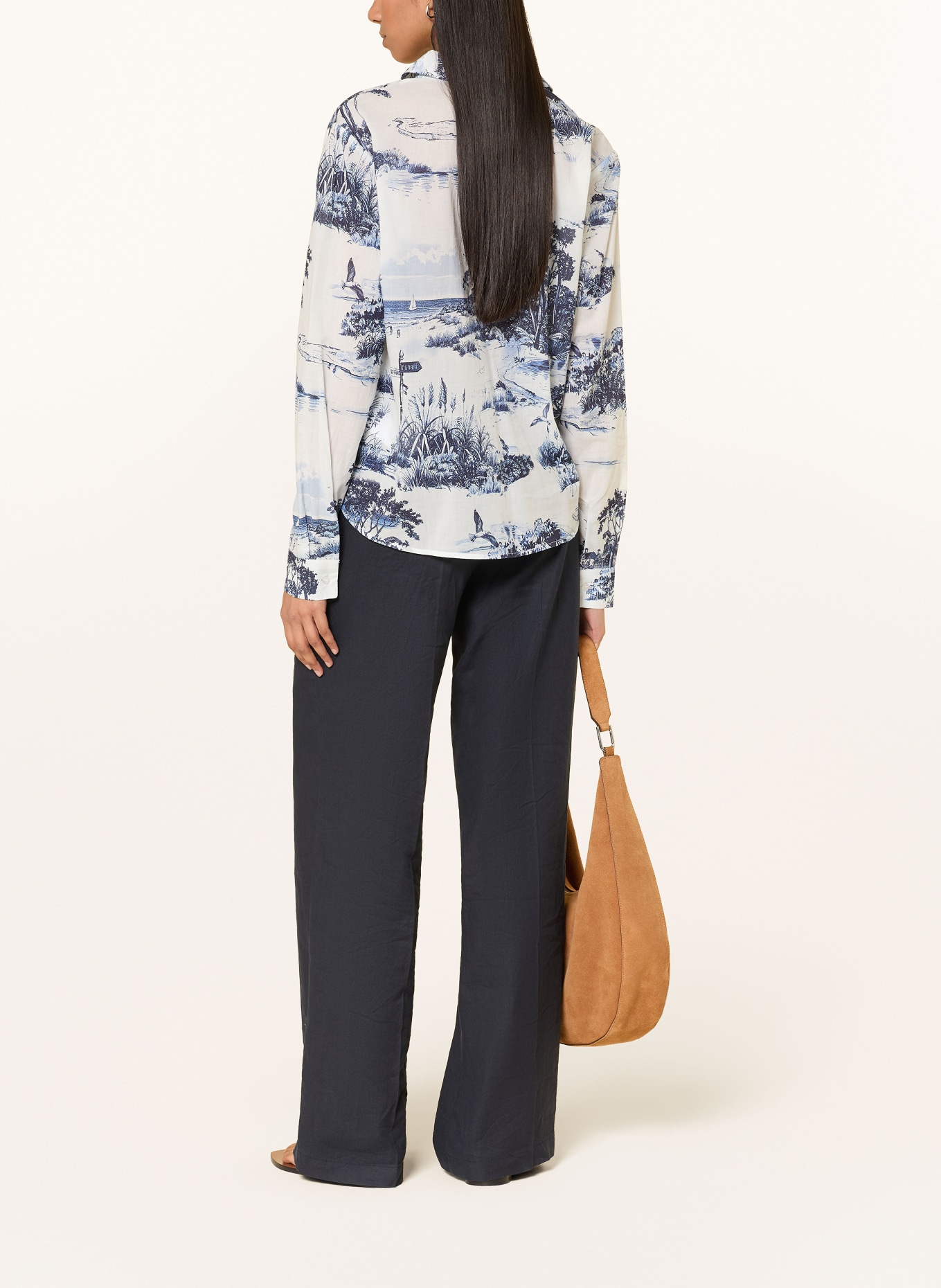 monari blouse: DARK BLUE / BLUE / WHITE