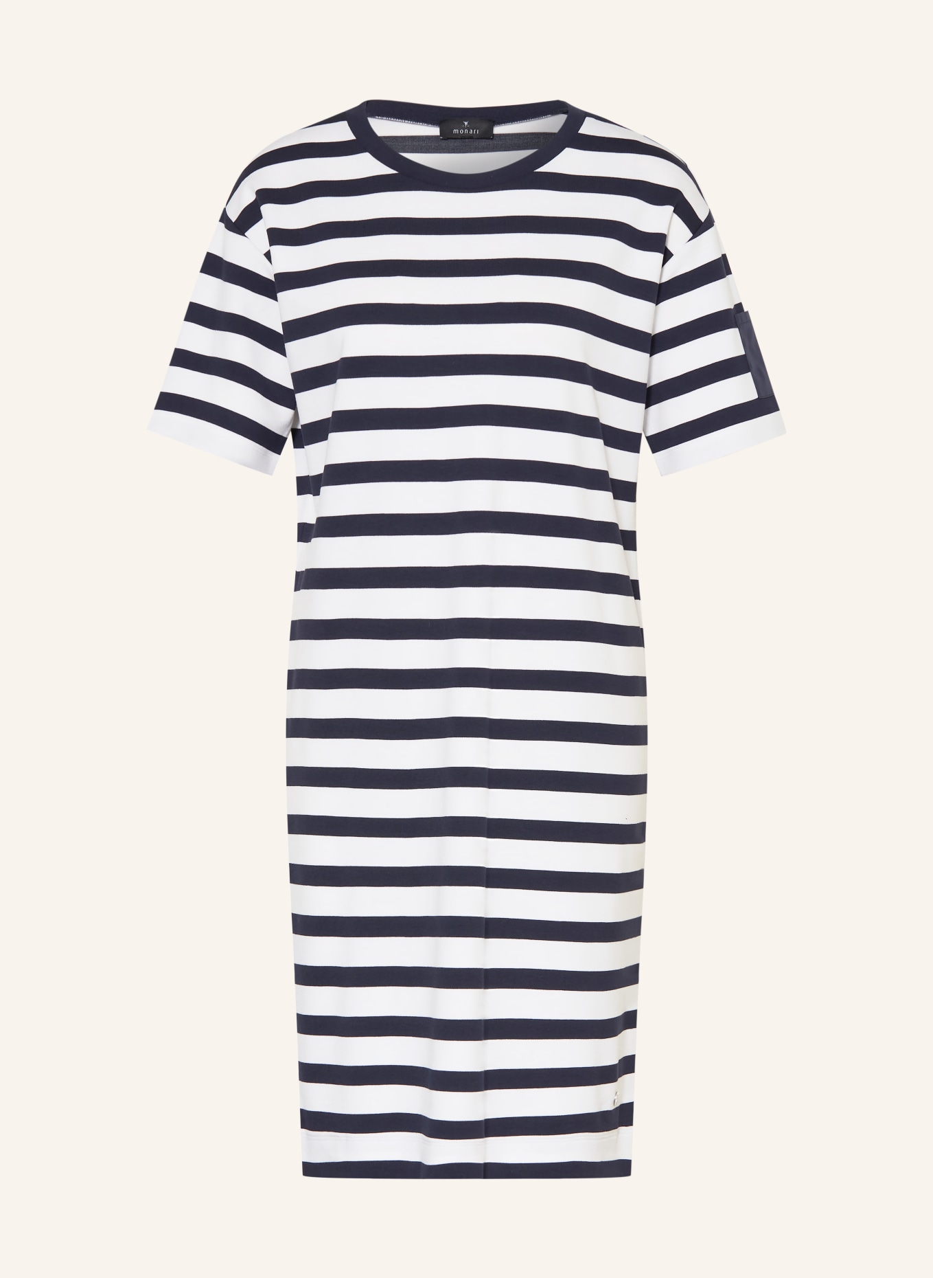 monari Kleid: WEISS / DUNKELBLAU
