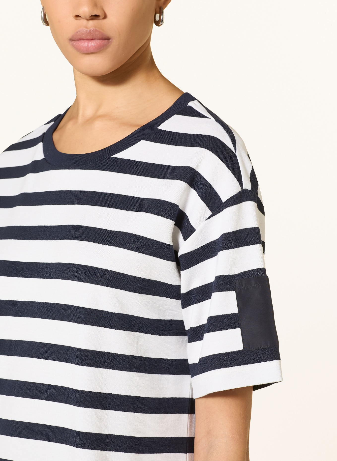 monari Kleid: WEISS / DUNKELBLAU