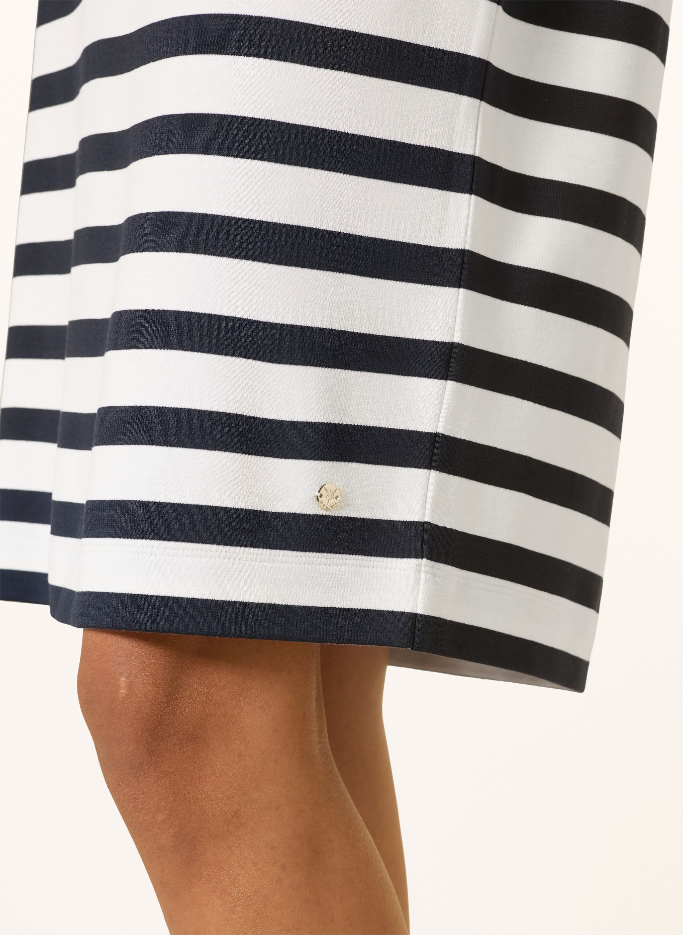 monari Kleid: WEISS / DUNKELBLAU