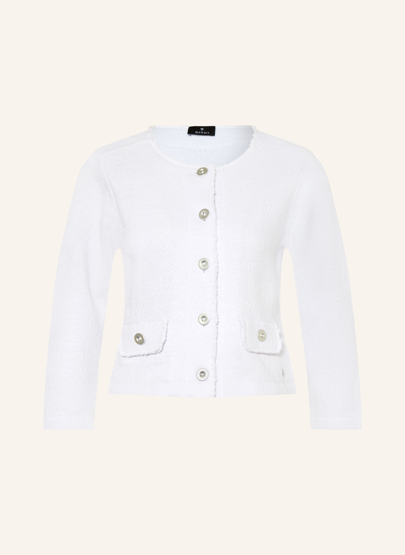 monari Cardigan à manches 3/4: BLANC