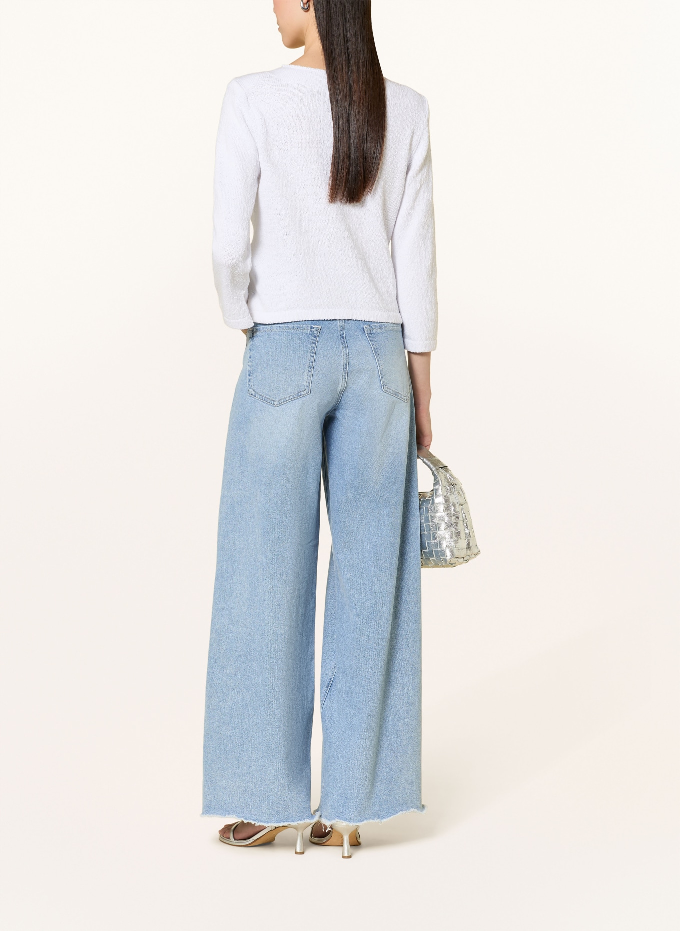 monari Cardigan à manches 3/4: BLANC