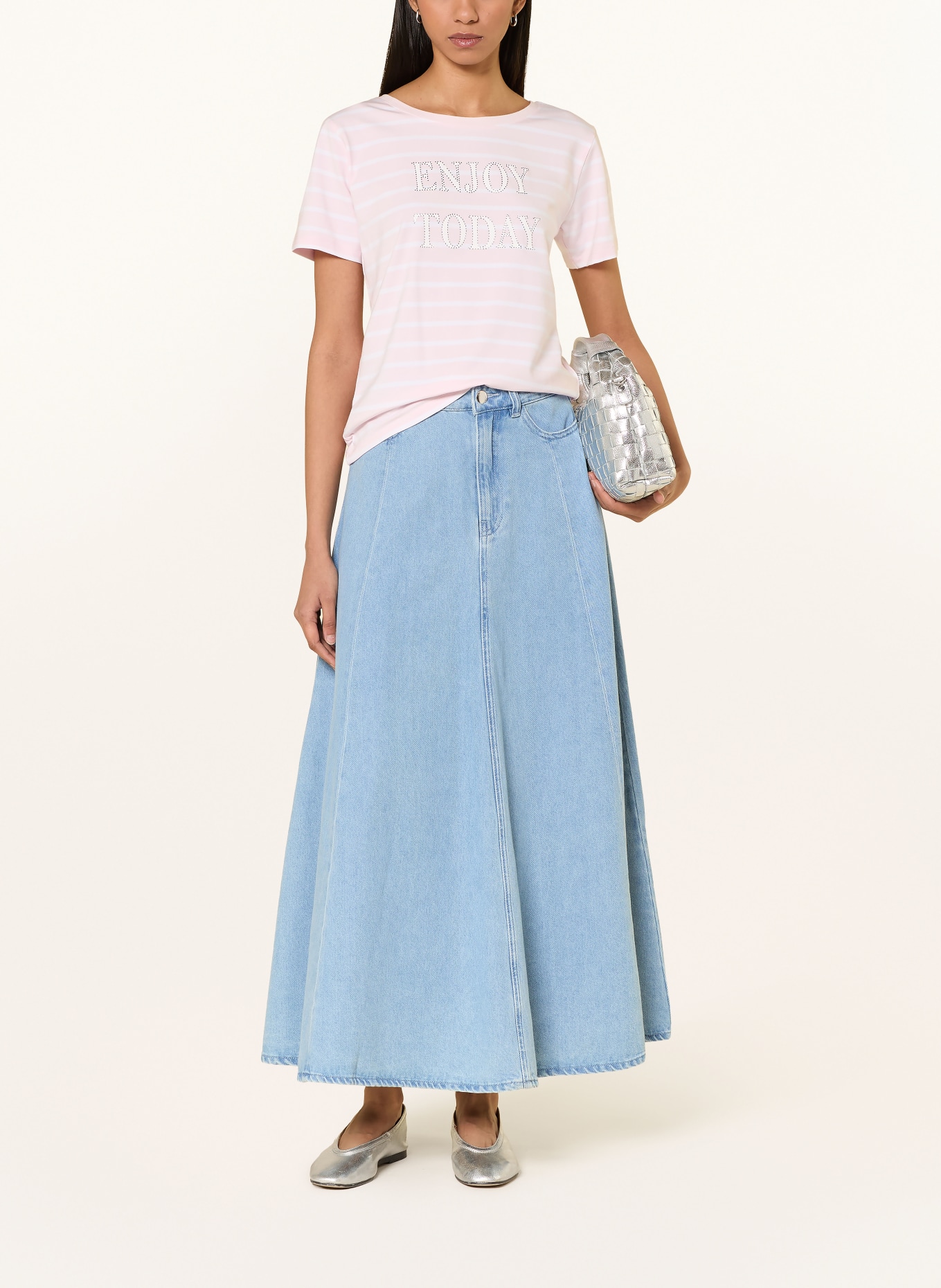 monari Jeansrok: LICHTBLAUW