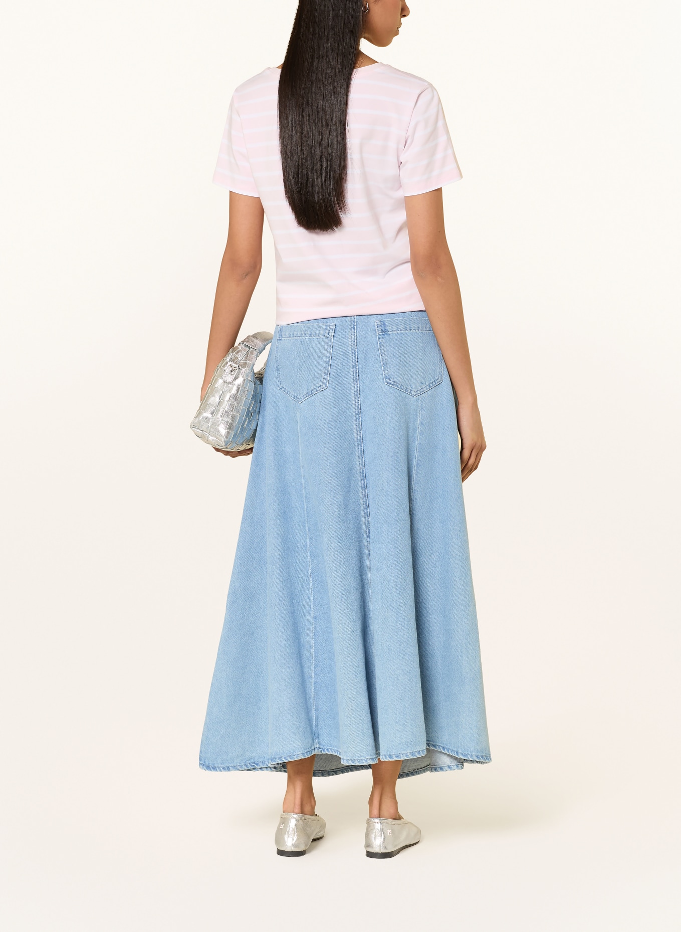 monari Jeansrok: LICHTBLAUW