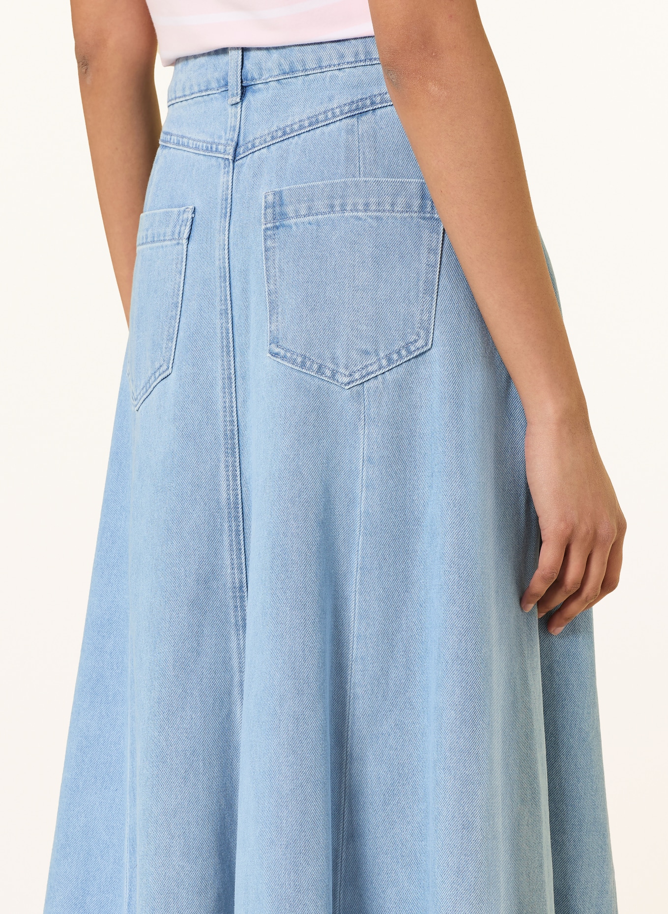 monari Jeansrok: LICHTBLAUW