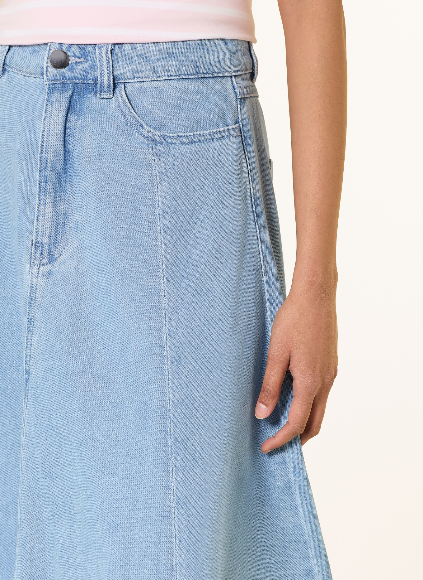 monari Jeansrok: LICHTBLAUW