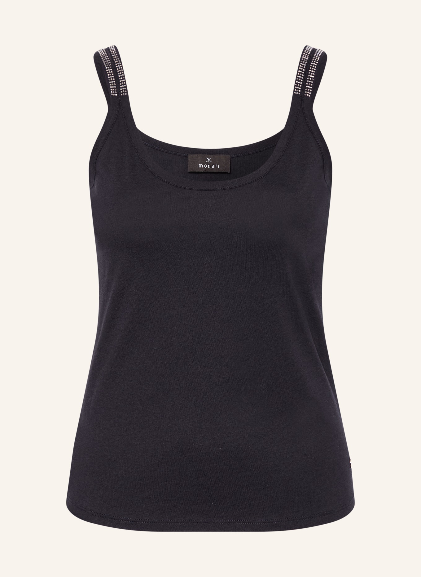 monari Top met sierstenen: DONKERBLAUW