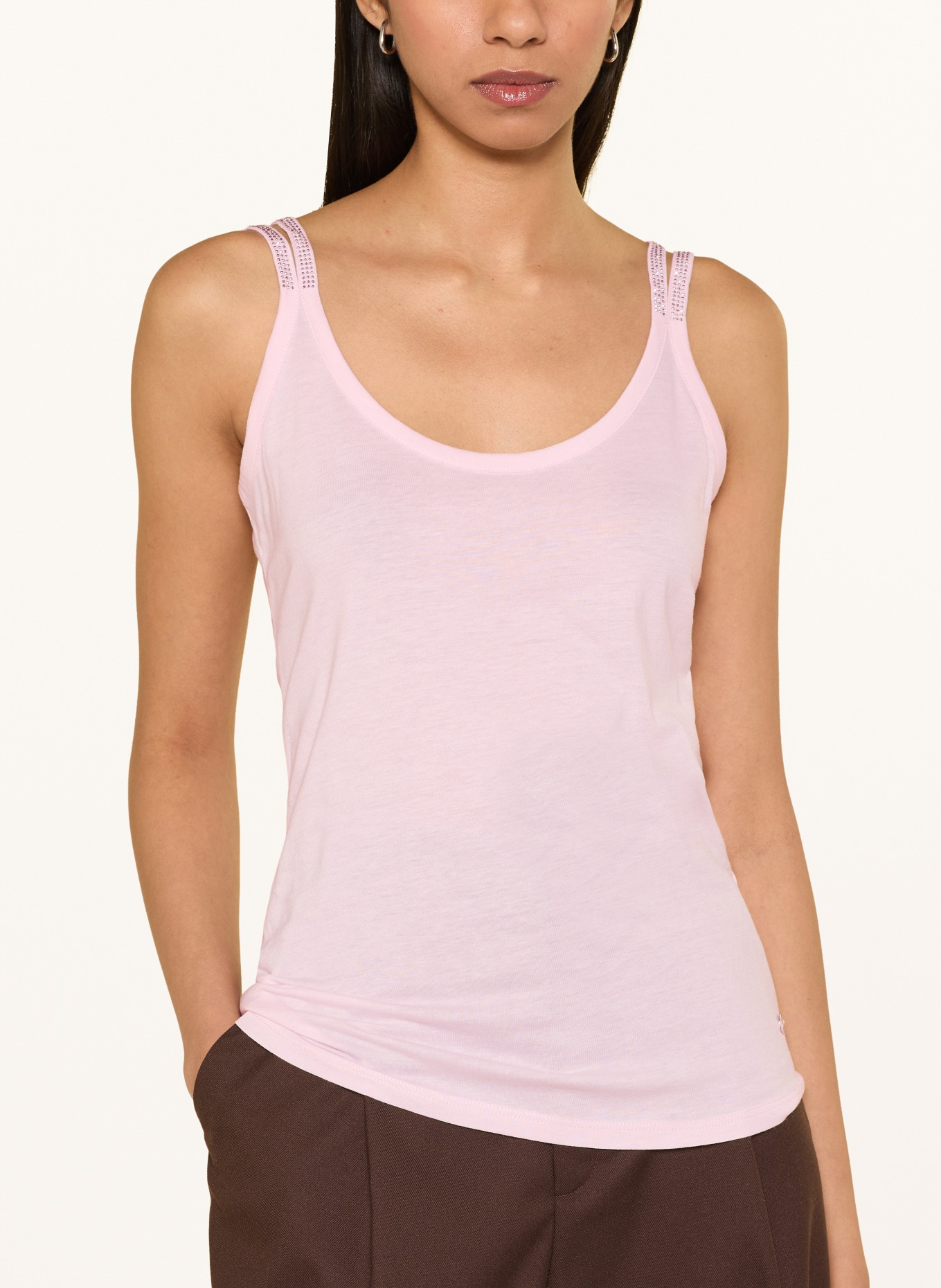 monari Top met sierstenen: ROSE CLAIR