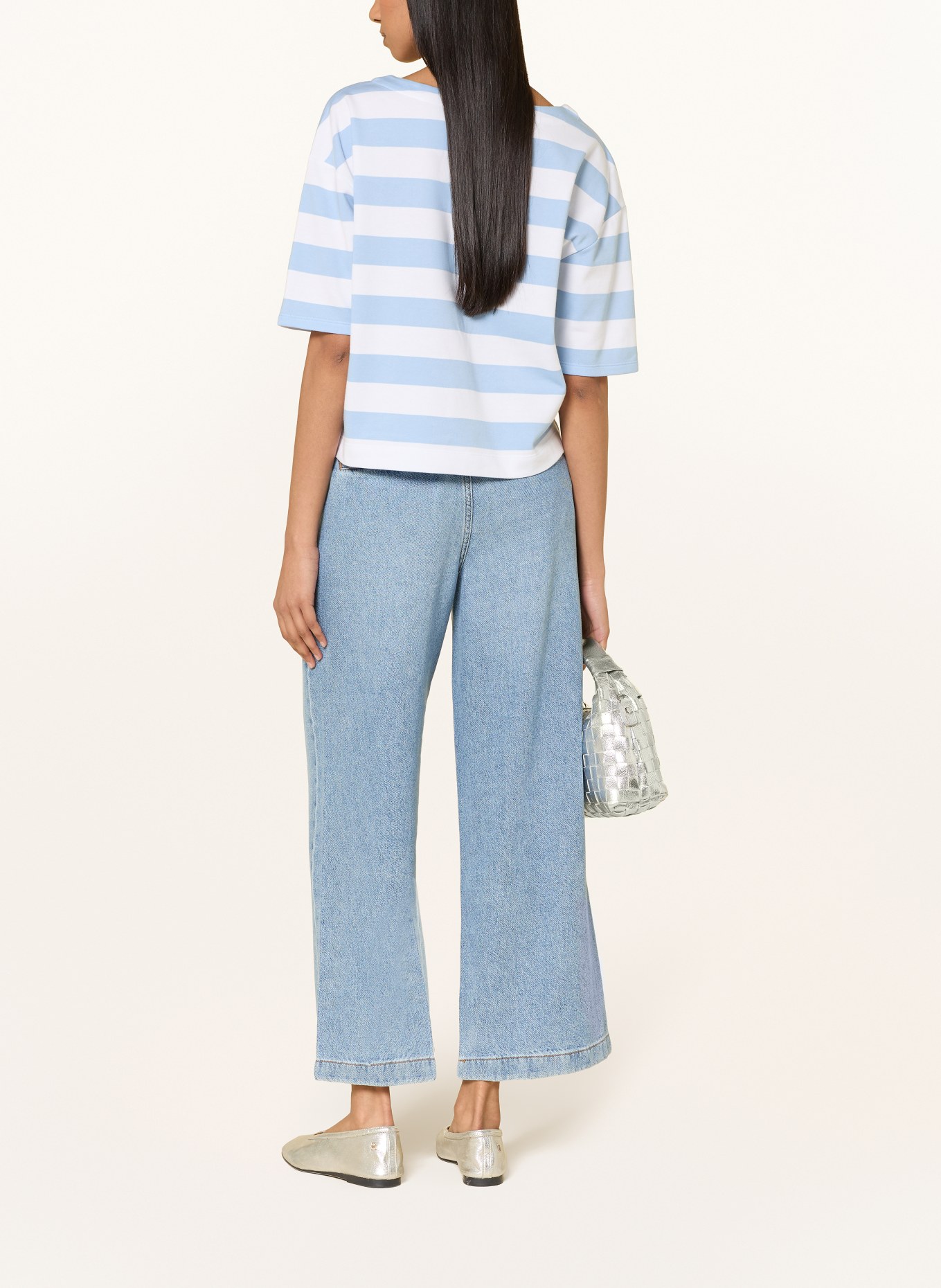 monari Sweatshirt: LICHTBLAUW / WIT