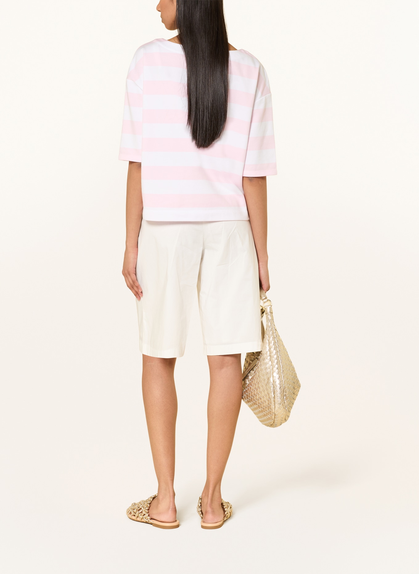 monari Sweatshirt: ROZE / WIT