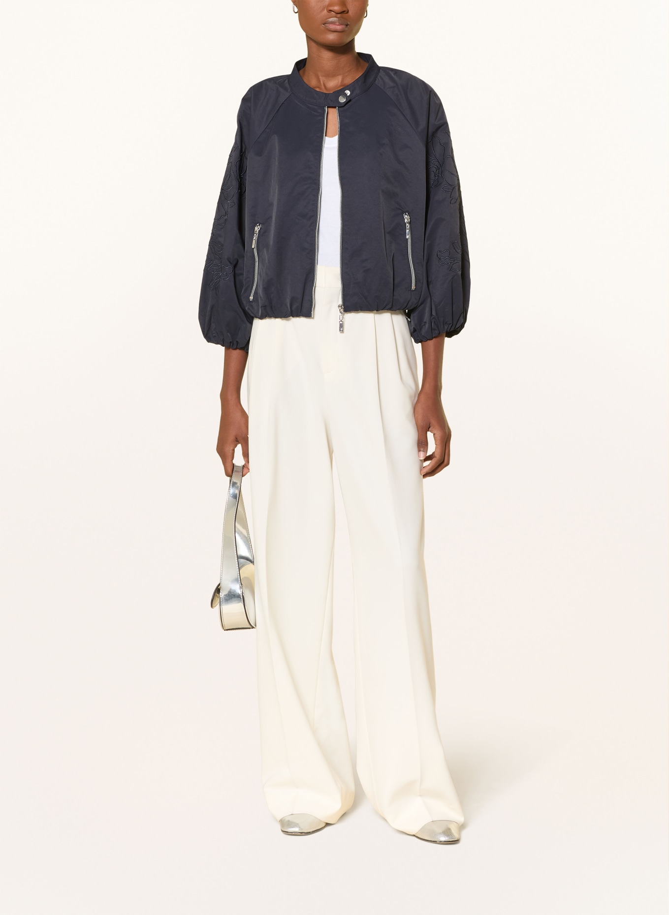 monari Blouson mit 3/4-Arm: DUNKELBLAU