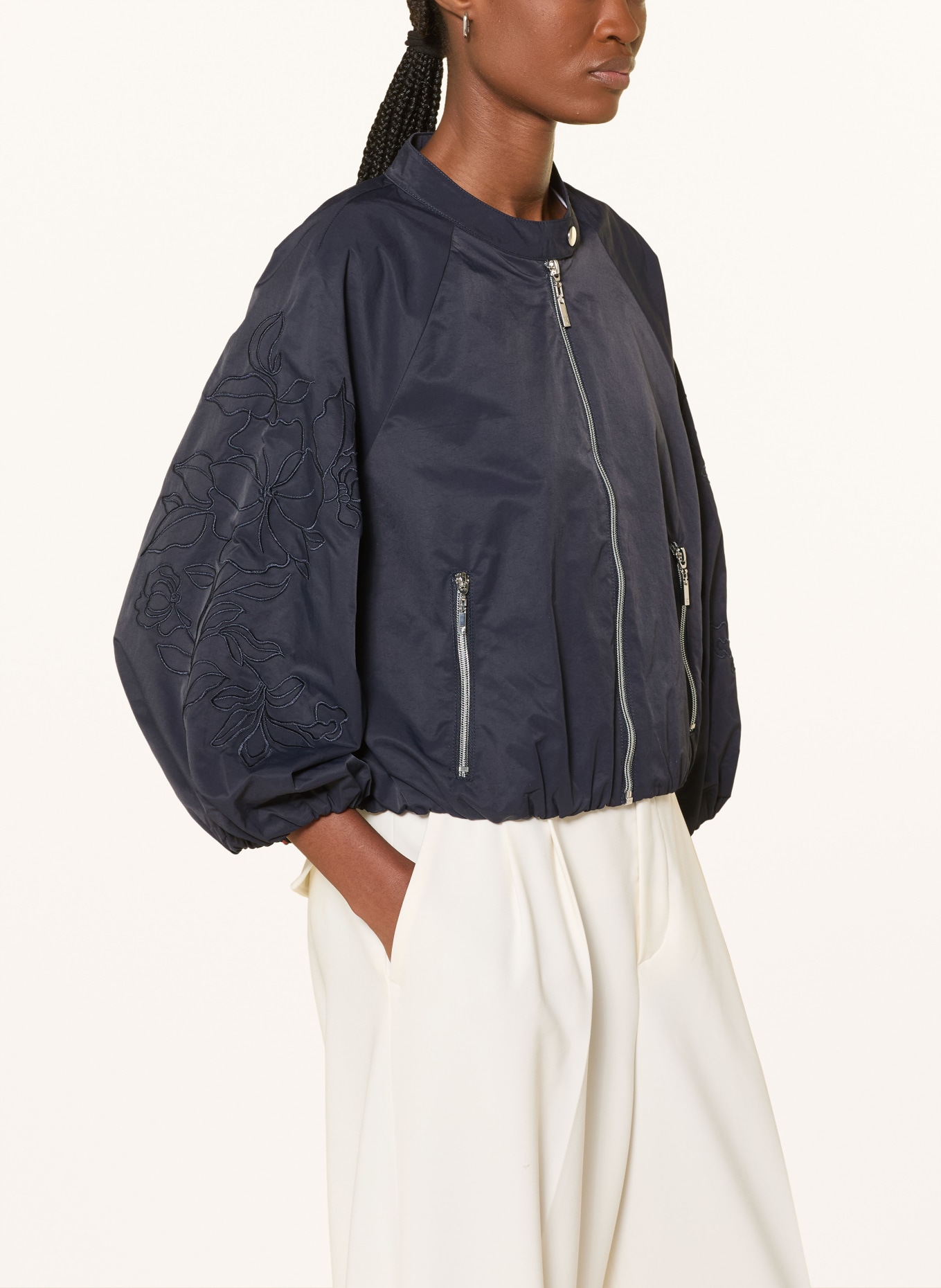 monari Blouson mit 3/4-Arm: DUNKELBLAU