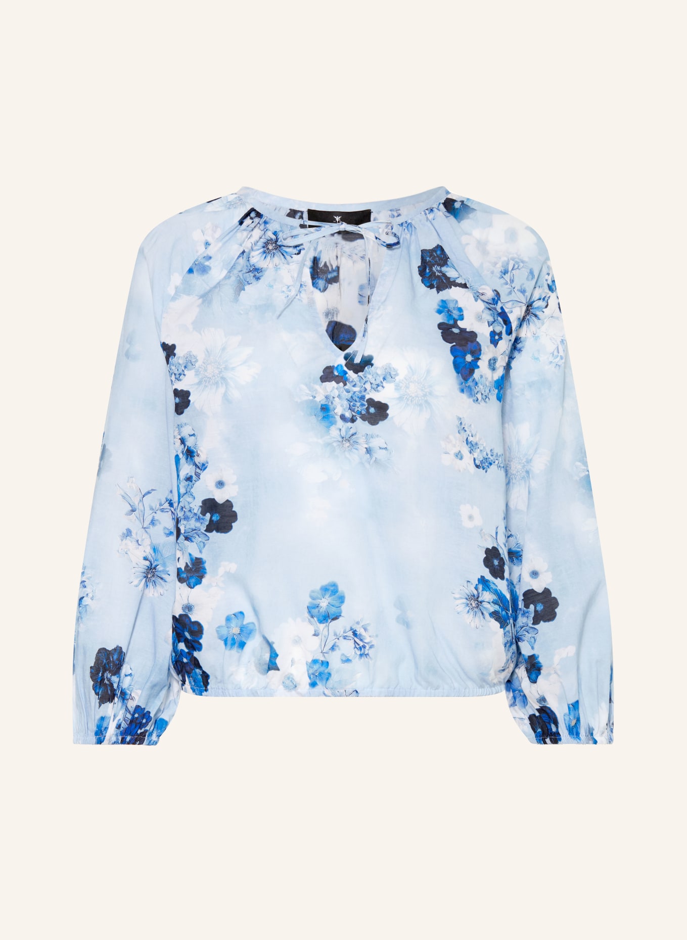 monari Blouse met 3/4-mouwen: LICHTBLAUW / DONKERBLAUW / BLAUW