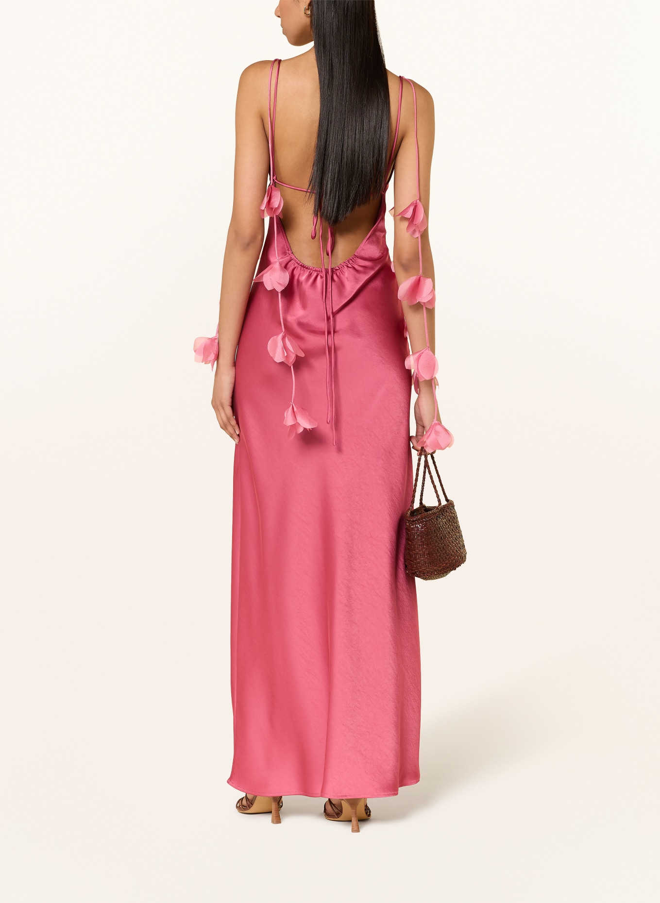 NEO NOIR Satijnen jurk COLLY: ROZE