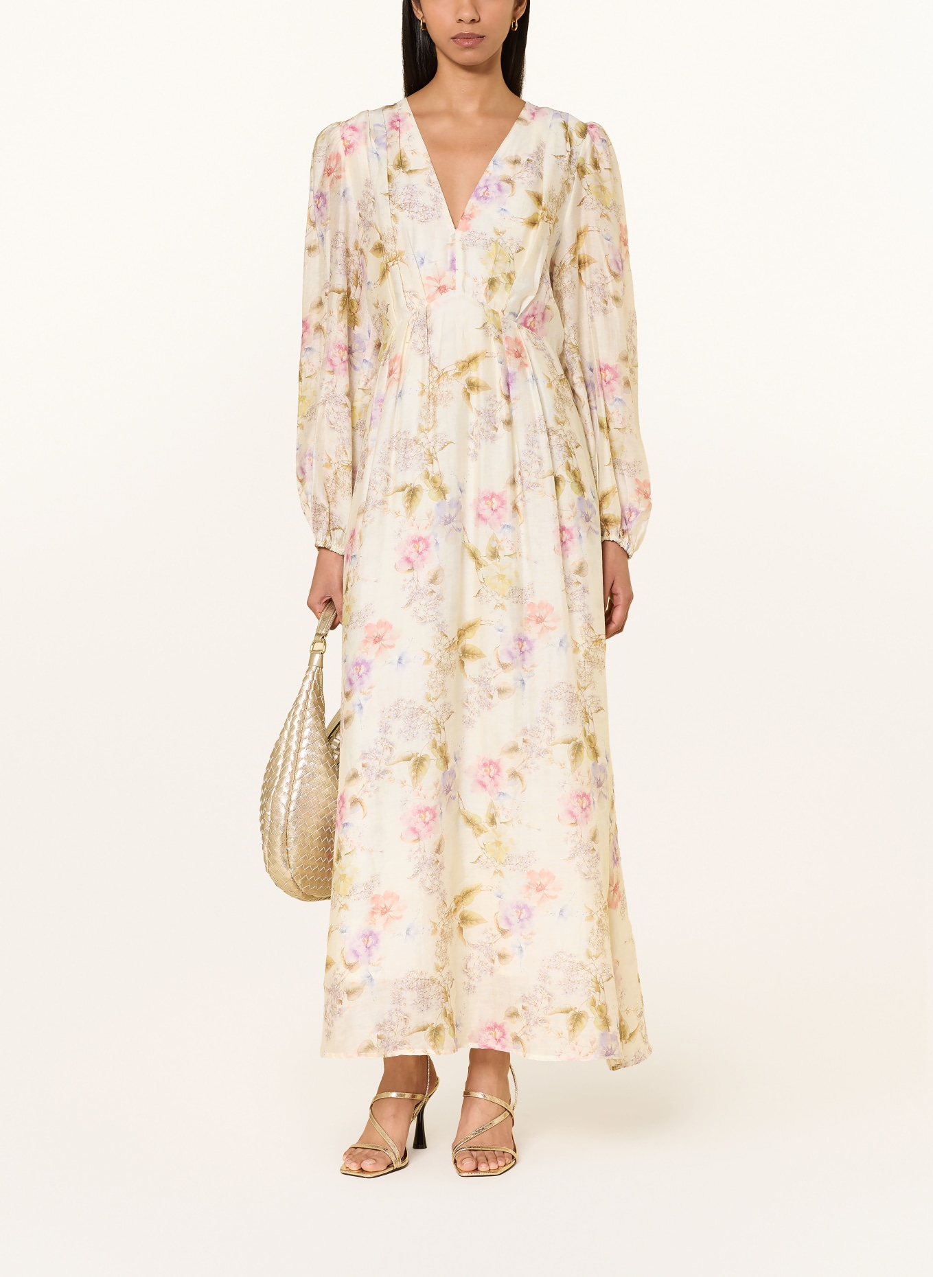 NEO NOIR Sukienka SILFI: KREMOWY / BLADORÓŻOWY / OLIWKOWY