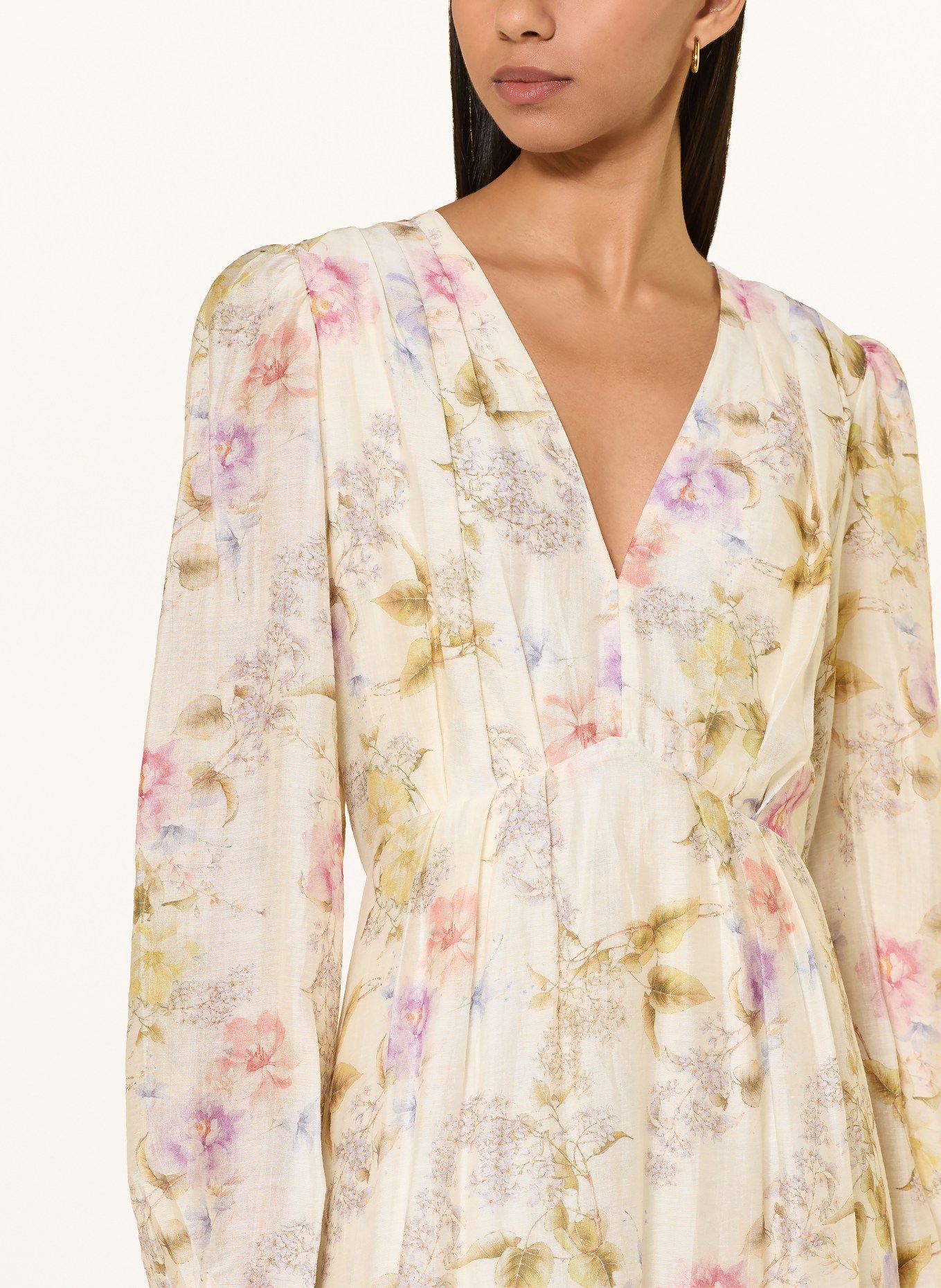 NEO NOIR Sukienka SILFI: KREMOWY / BLADORÓŻOWY / OLIWKOWY