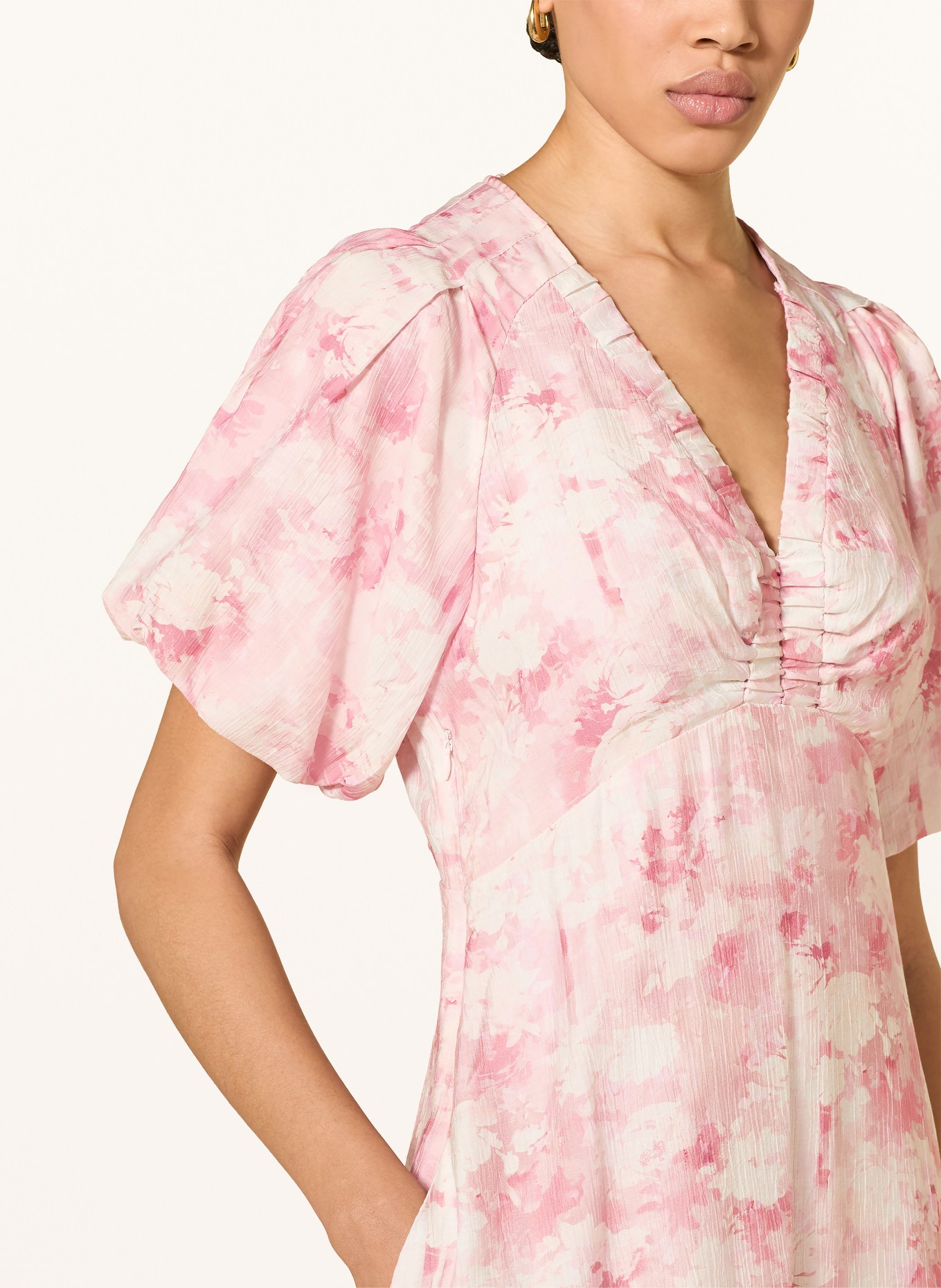 NEO NOIR Sukienka ILLANA: BLADORÓŻOWY / BRUDNY RÓŻ / BIAŁY