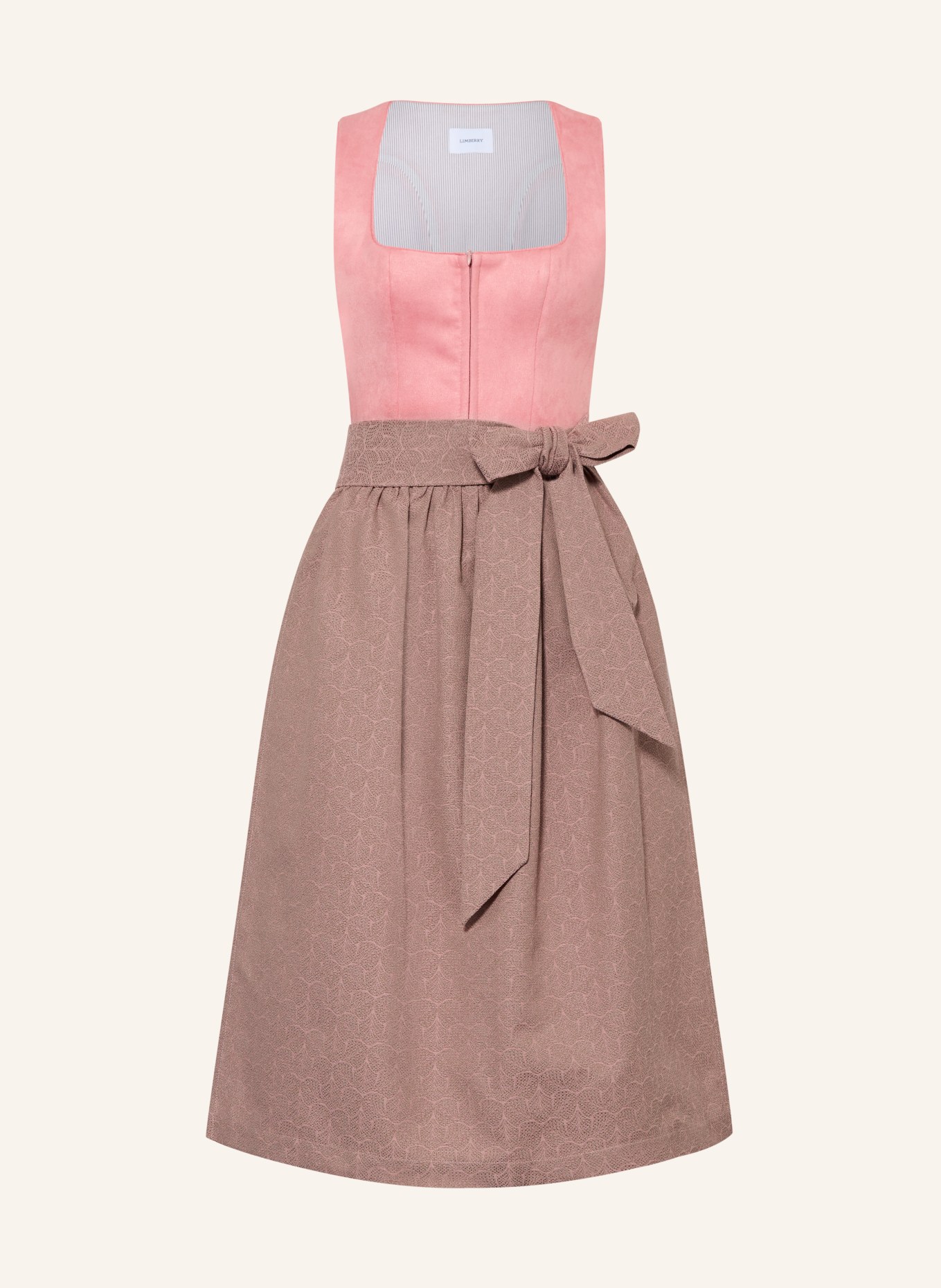 LIMBERRY Dirndl SORAIA z mieszanki materiałów: RÓŻOWY / BRUDNY RÓŻ