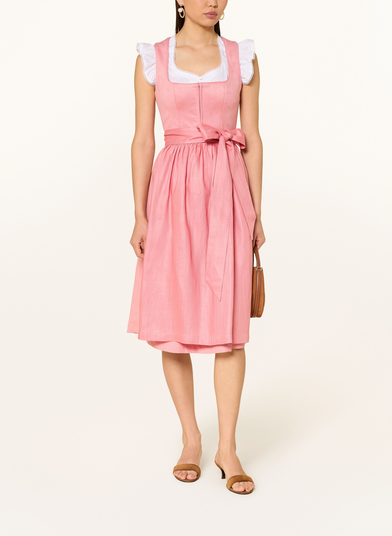 LIMBERRY Dirndl SORAIA z mieszanki materiałów: RÓŻOWY / BRUDNY RÓŻ