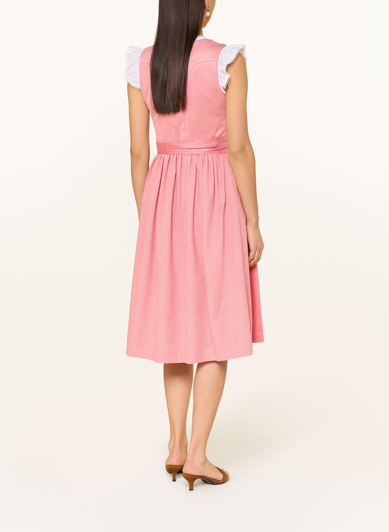 LIMBERRY Dirndl SORAIA z mieszanki materiałów: RÓŻOWY / BRUDNY RÓŻ