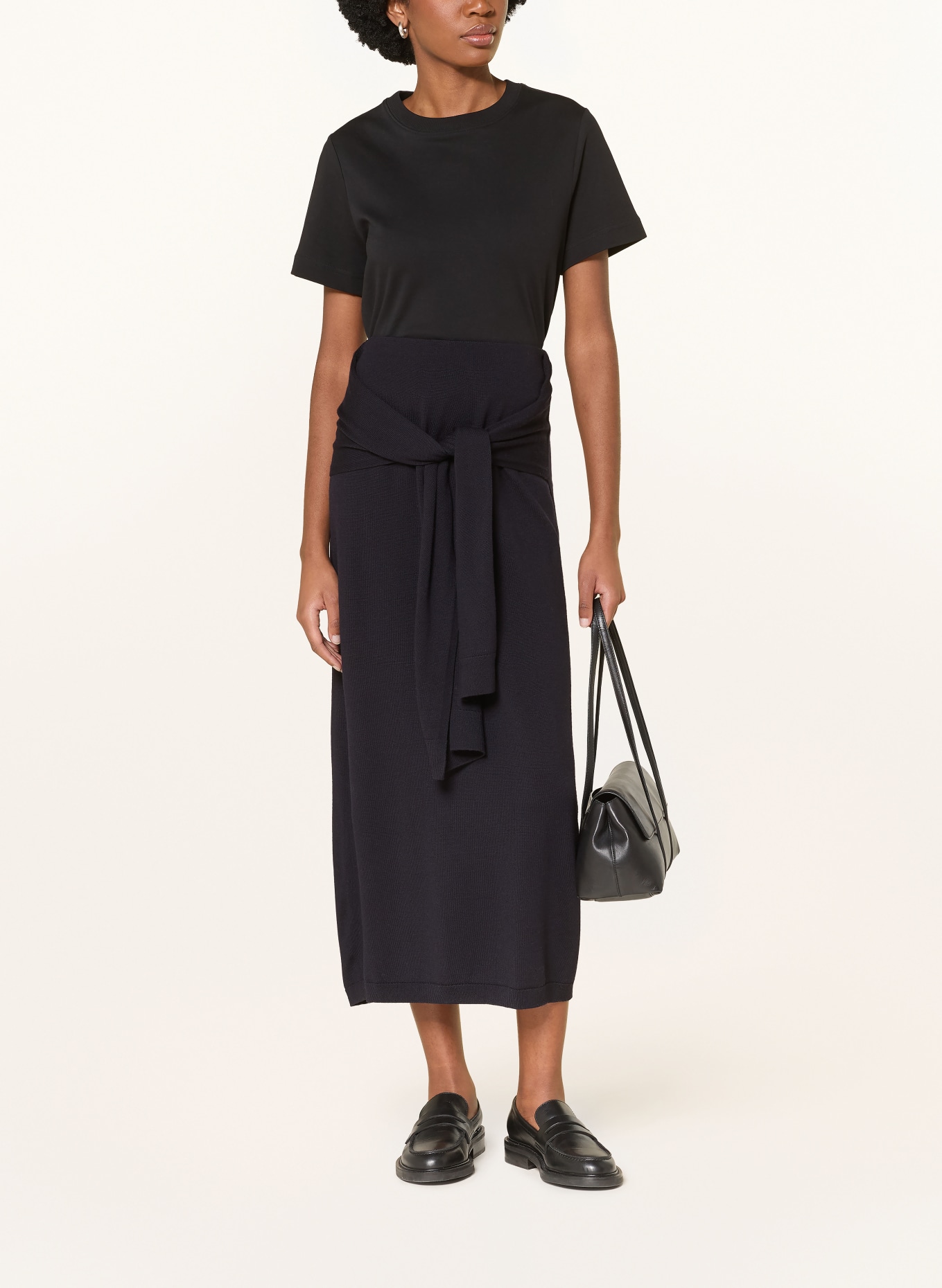 COS jupe en tricot: BLEU FONCÉ